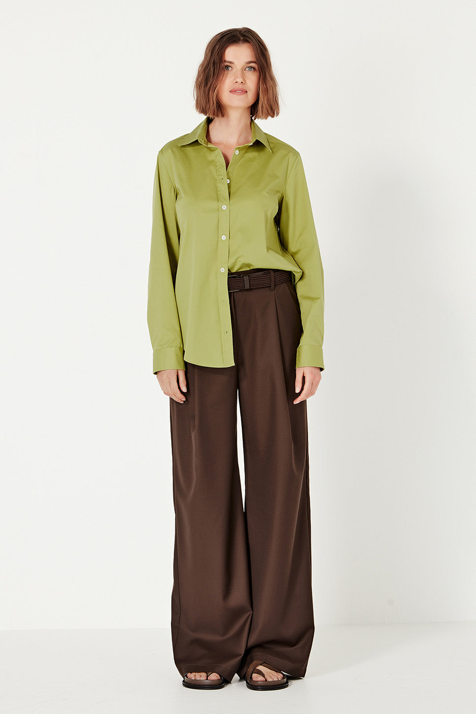 The Cairo Shirt in Chartreuse