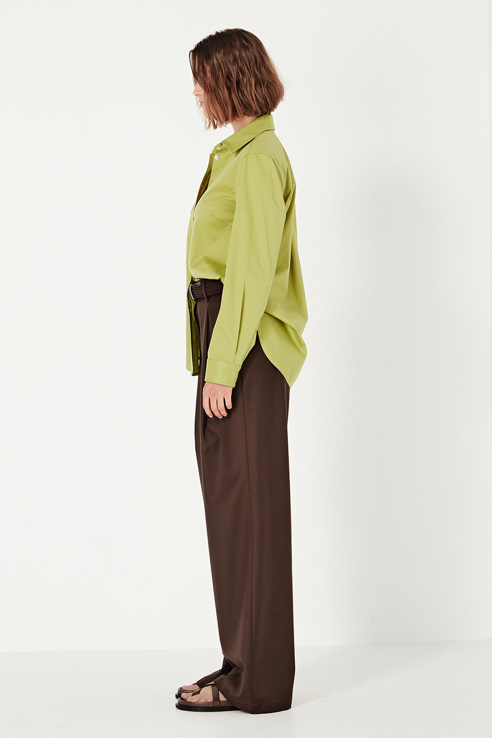 The Cairo Shirt in Chartreuse