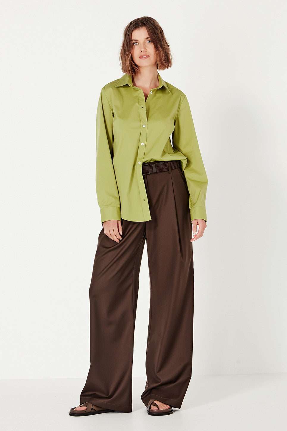 The Cairo Shirt in Chartreuse