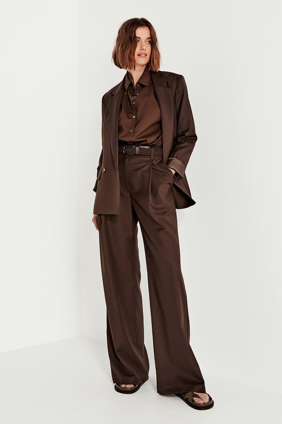 The Baildon Shirt in Chocolate