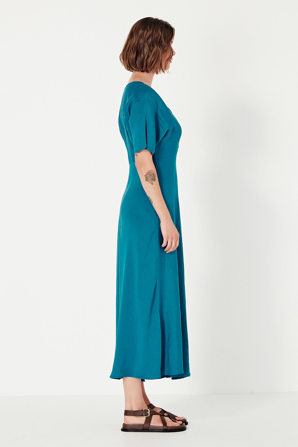 Evie Dress in Cerulean Blue