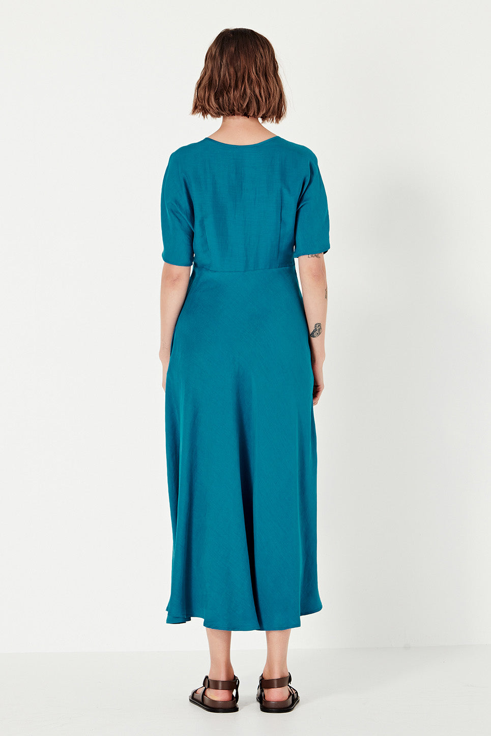 Evie Dress in Cerulean Blue