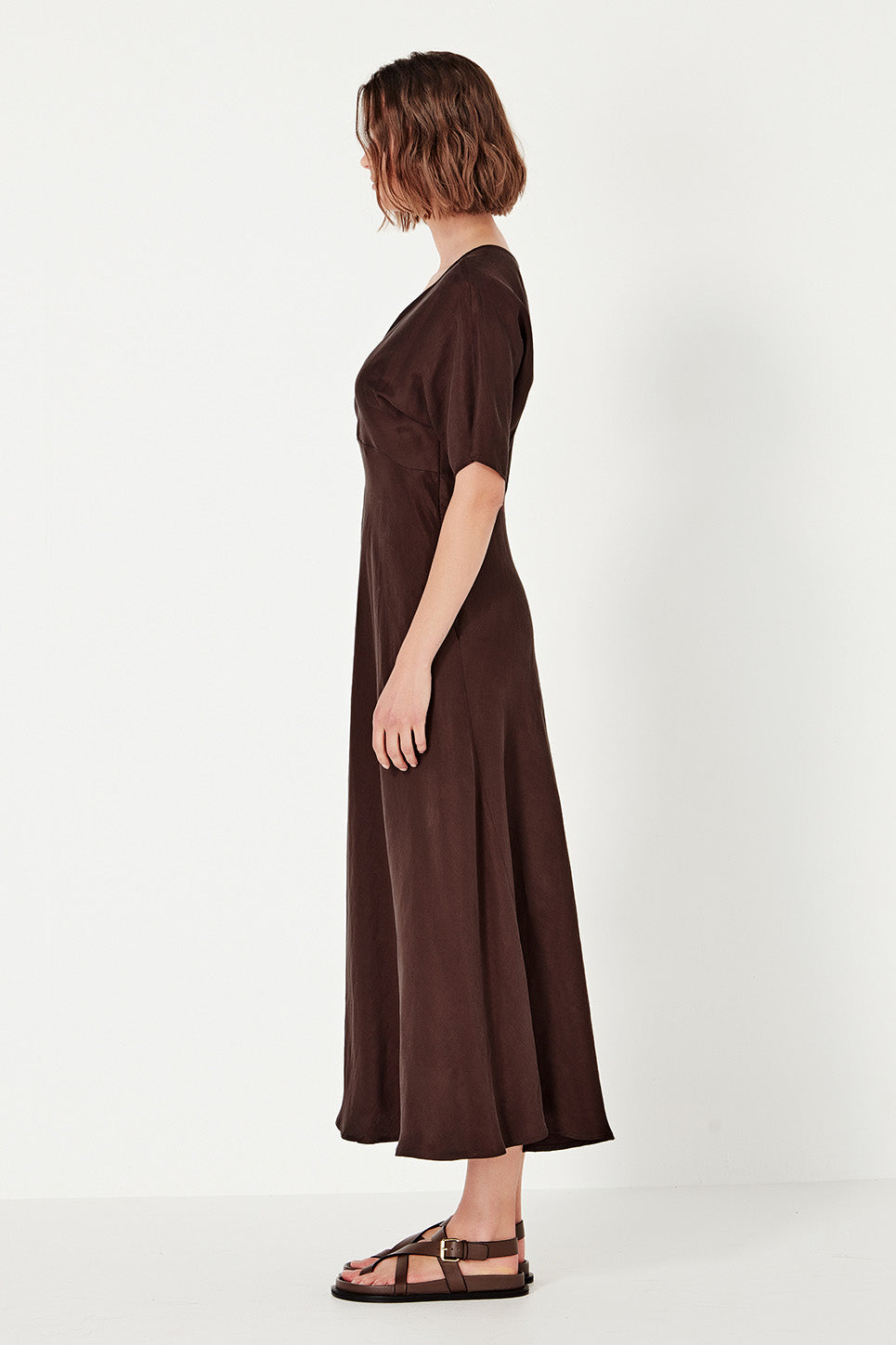Evie Dress in Cocoa