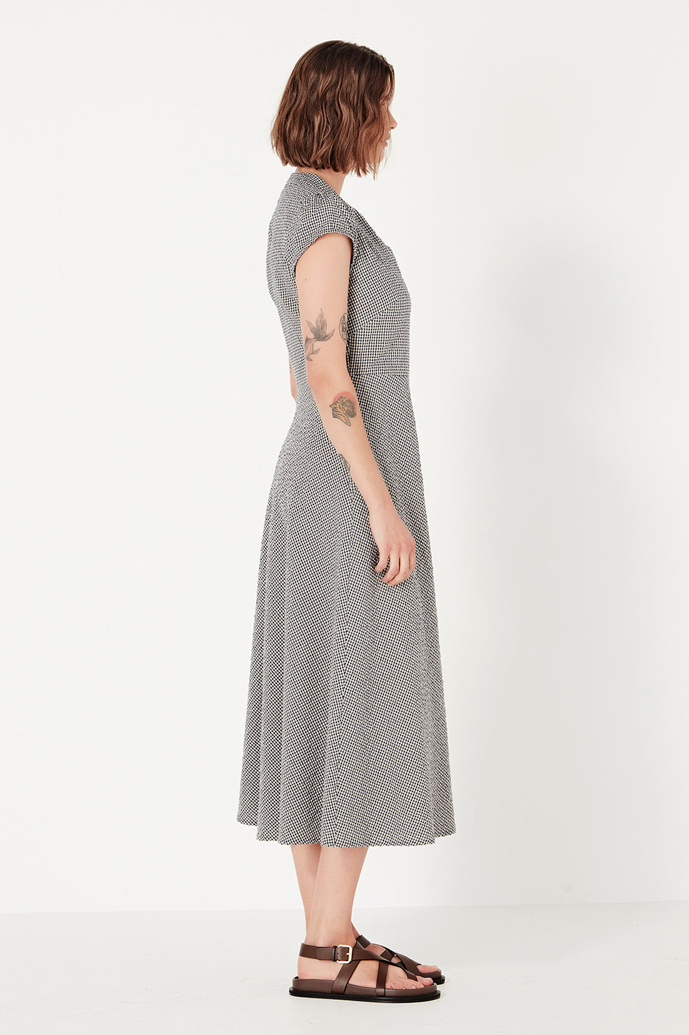 Crosby Dress in Midnight Gingham
