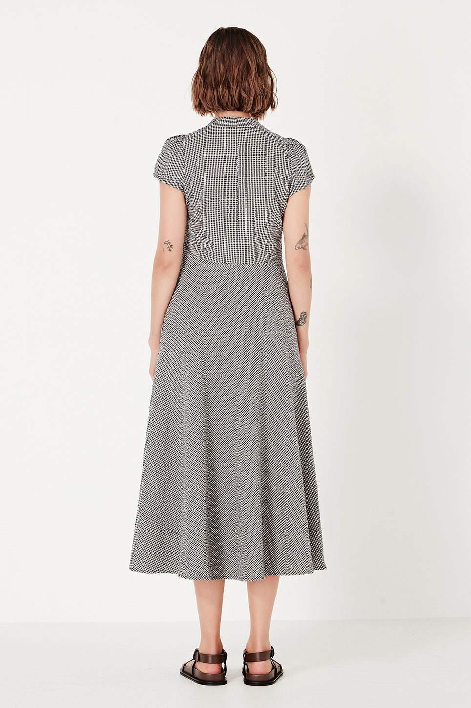 Crosby Dress in Midnight Gingham