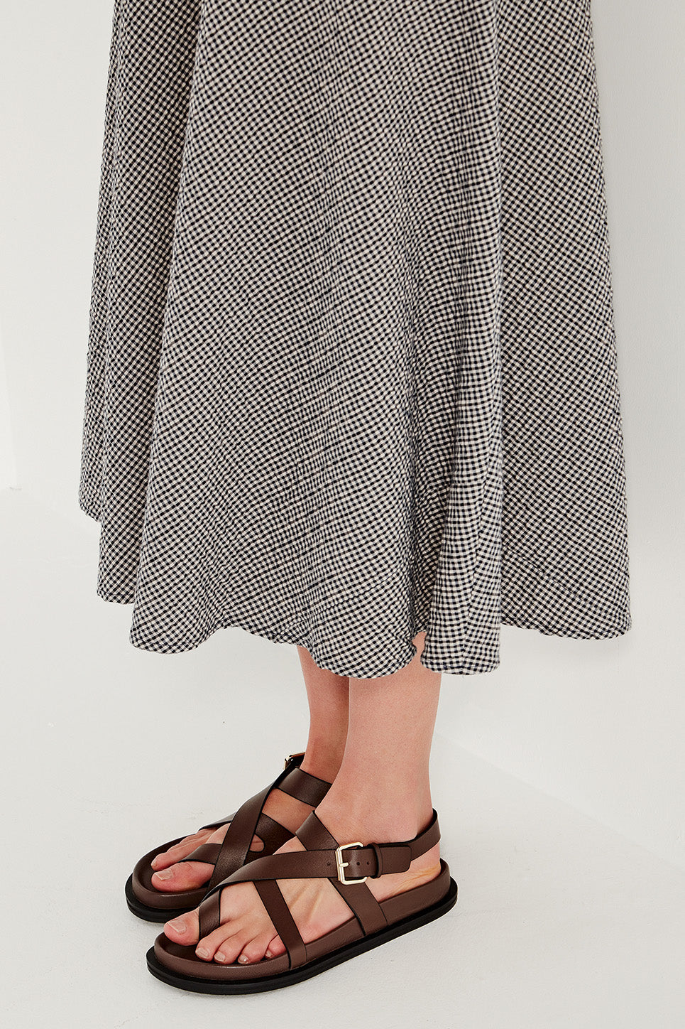 Crosby Dress in Midnight Gingham