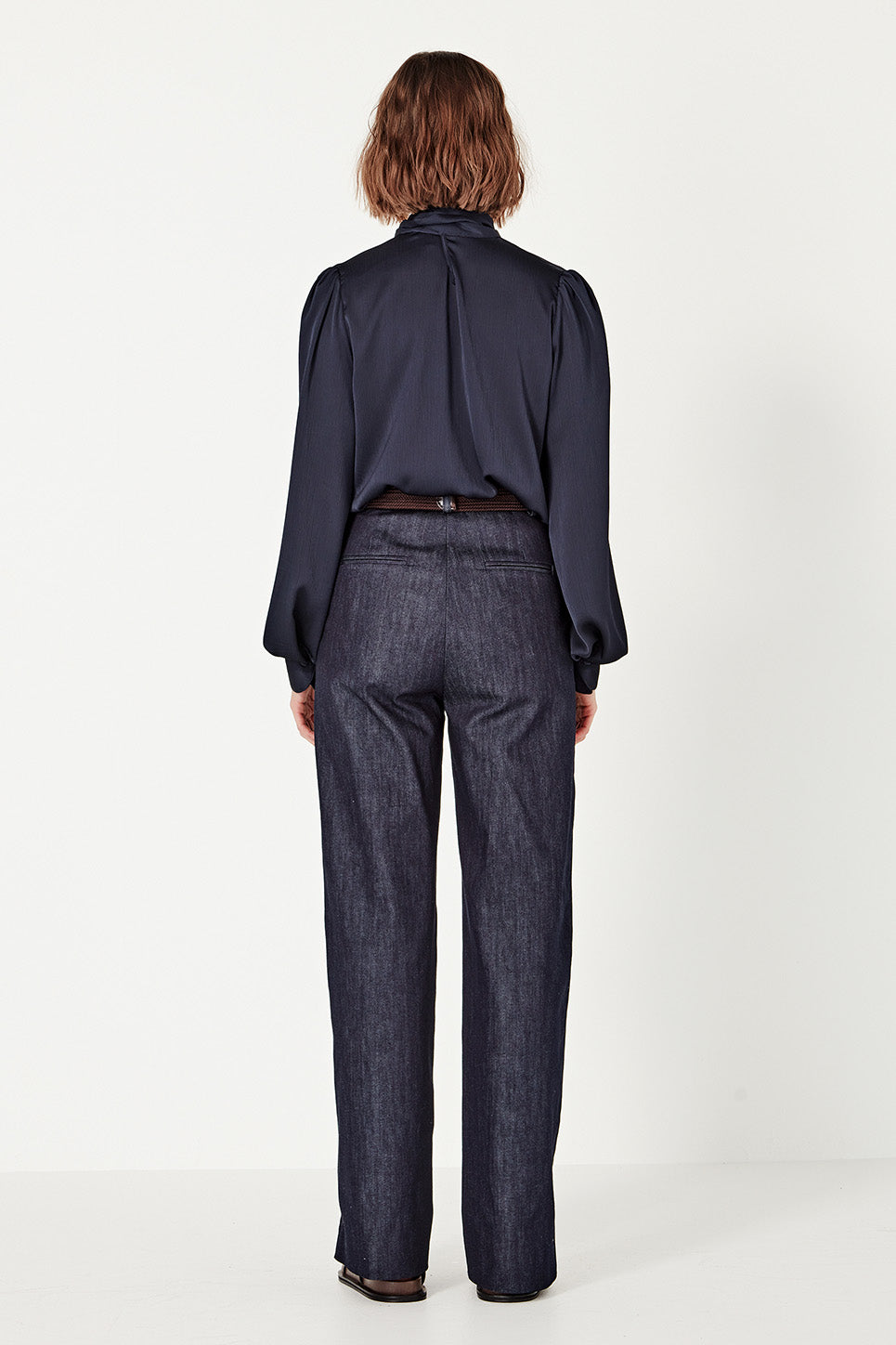 Bowie Blouse in Navy