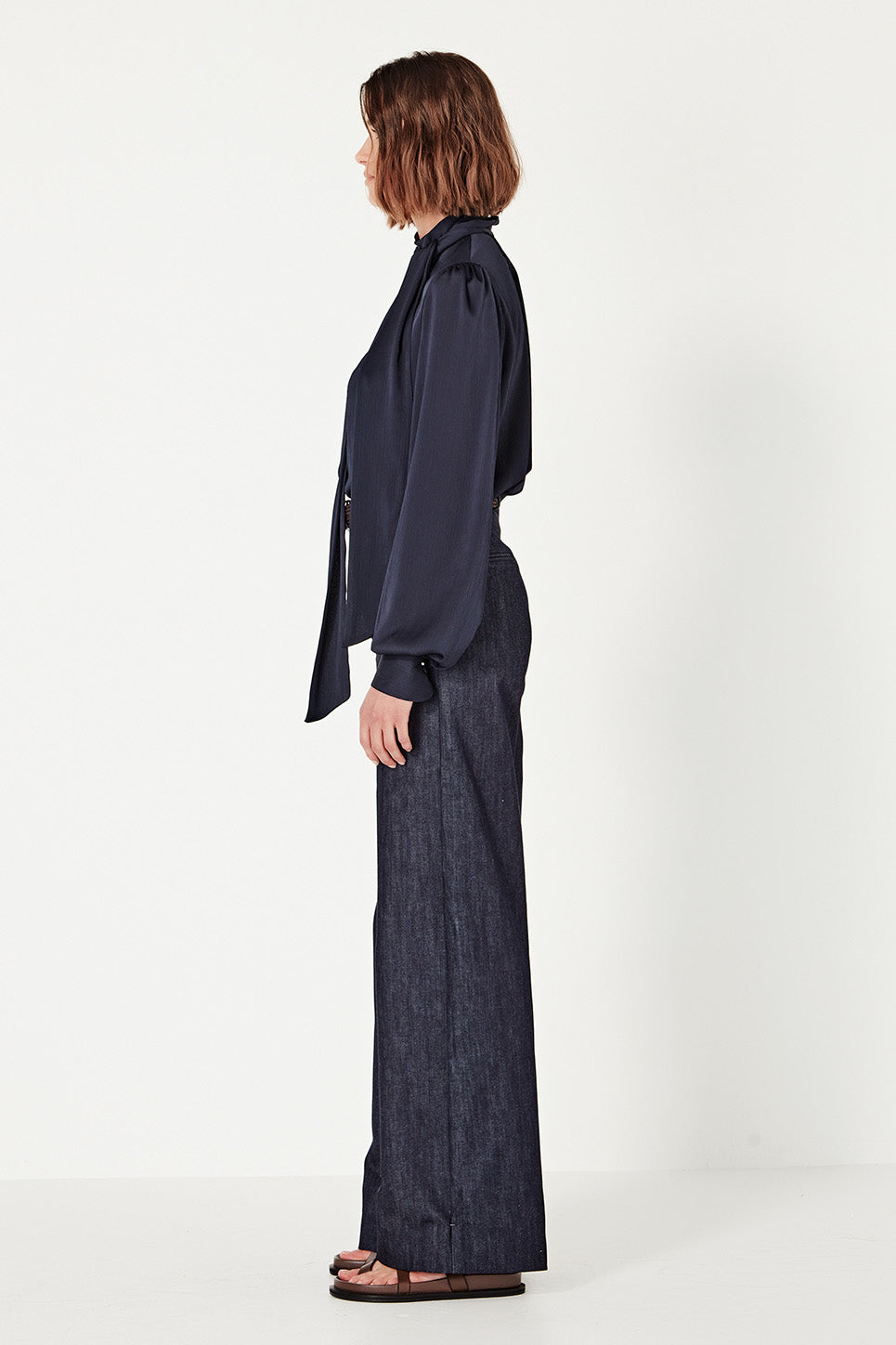 Bowie Blouse in Navy