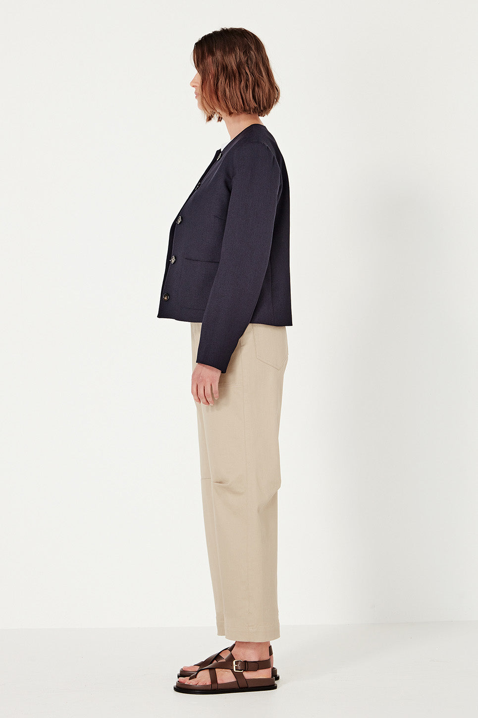 The Gabrielle Jacket in Navy Twill