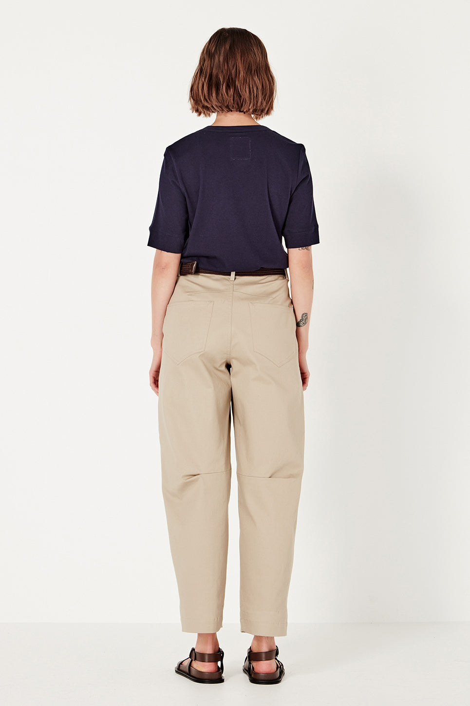 The Column Tee in French Navy