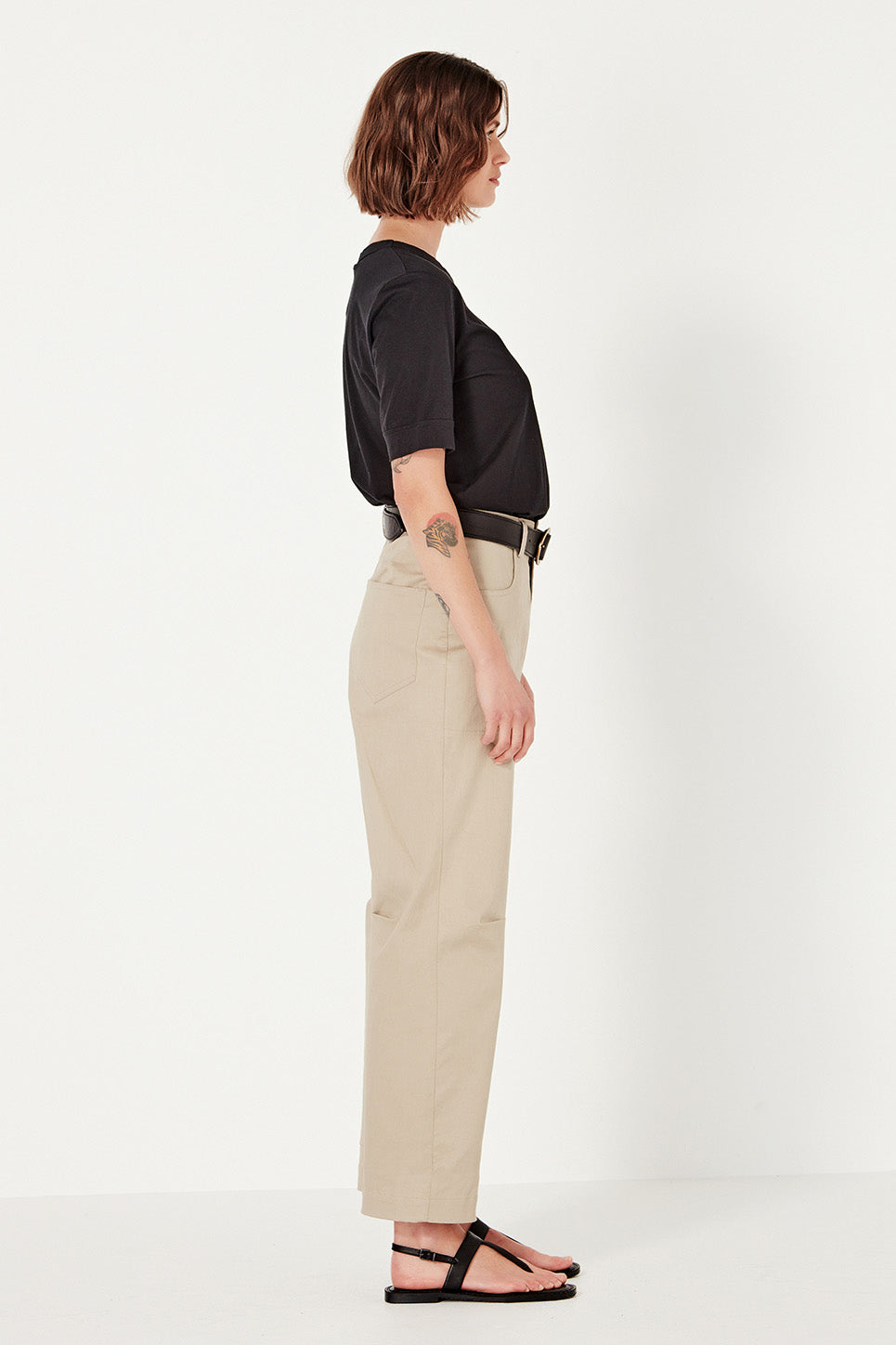 The Column Tee in Black