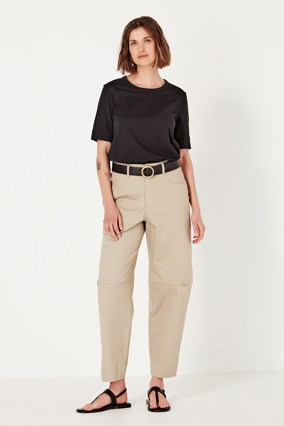 The Column Tee in Black