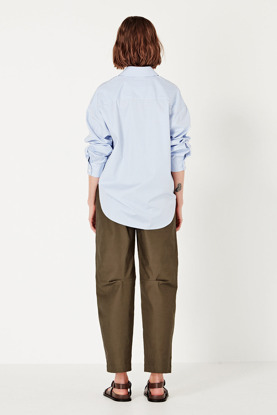The Baildon Shirt in Chambray Stripe