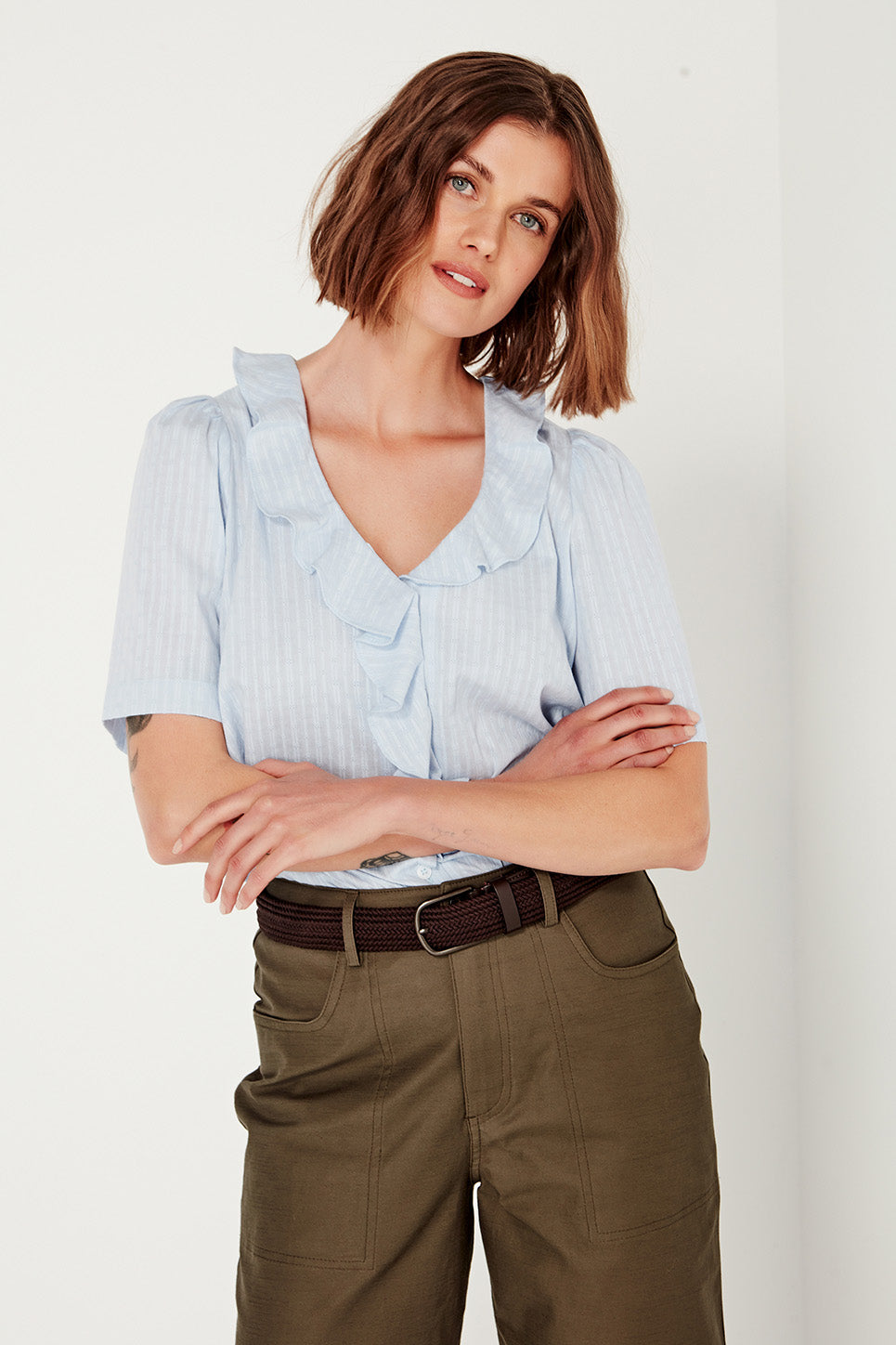 Freya Blouse in Cornflower
