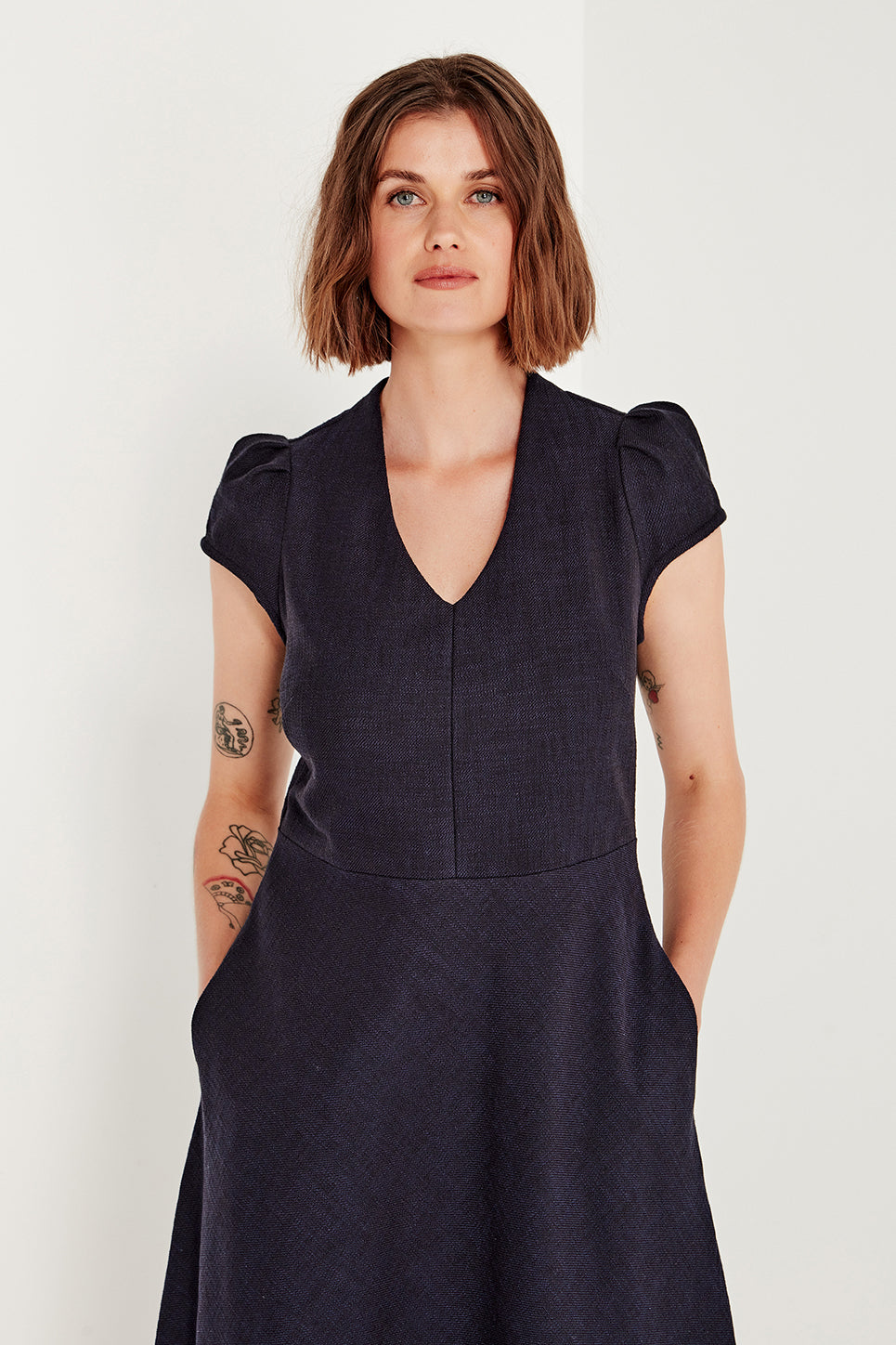 Crosby Dress in Navy