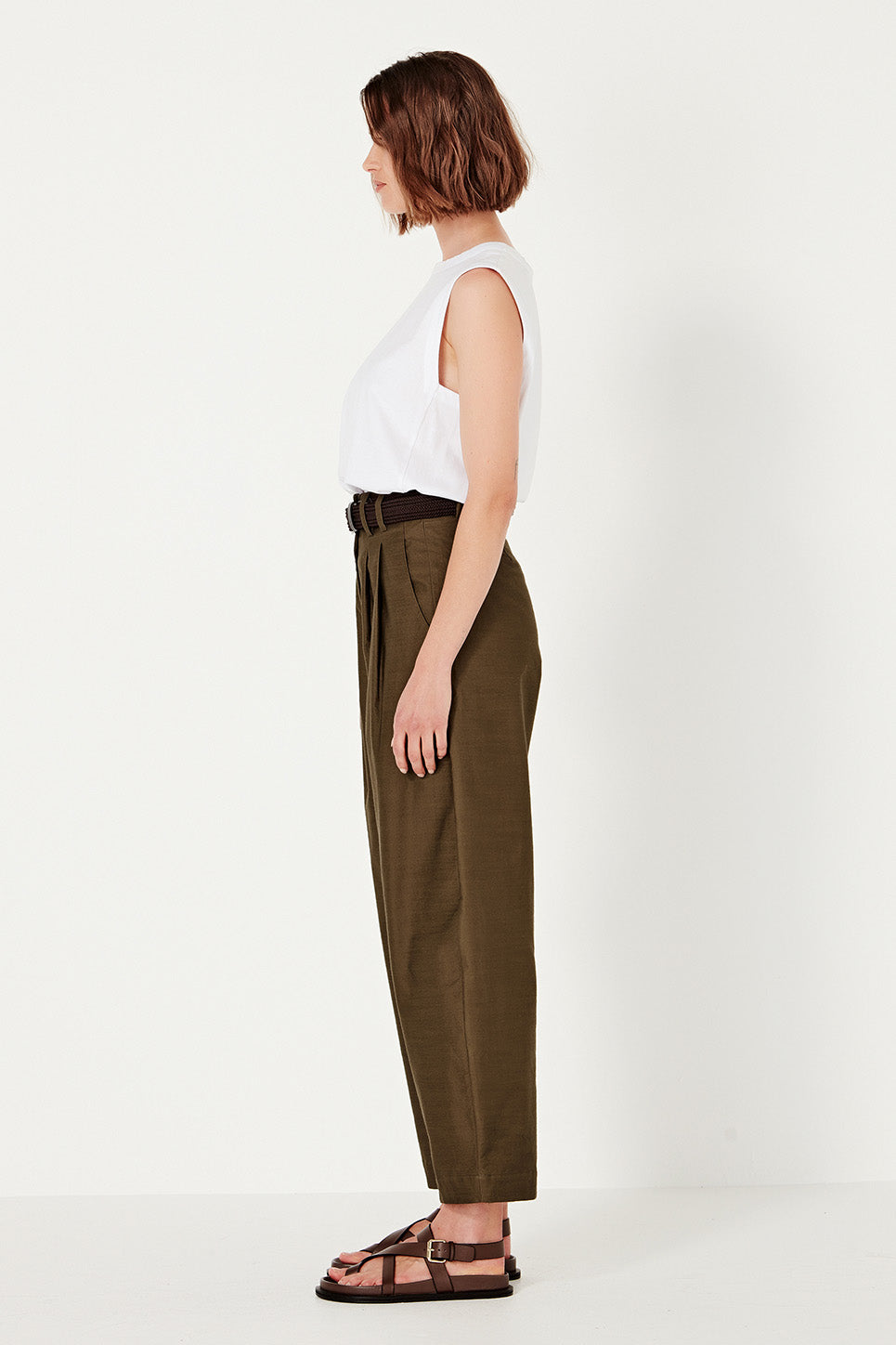The Palermo Trouser in Hunter