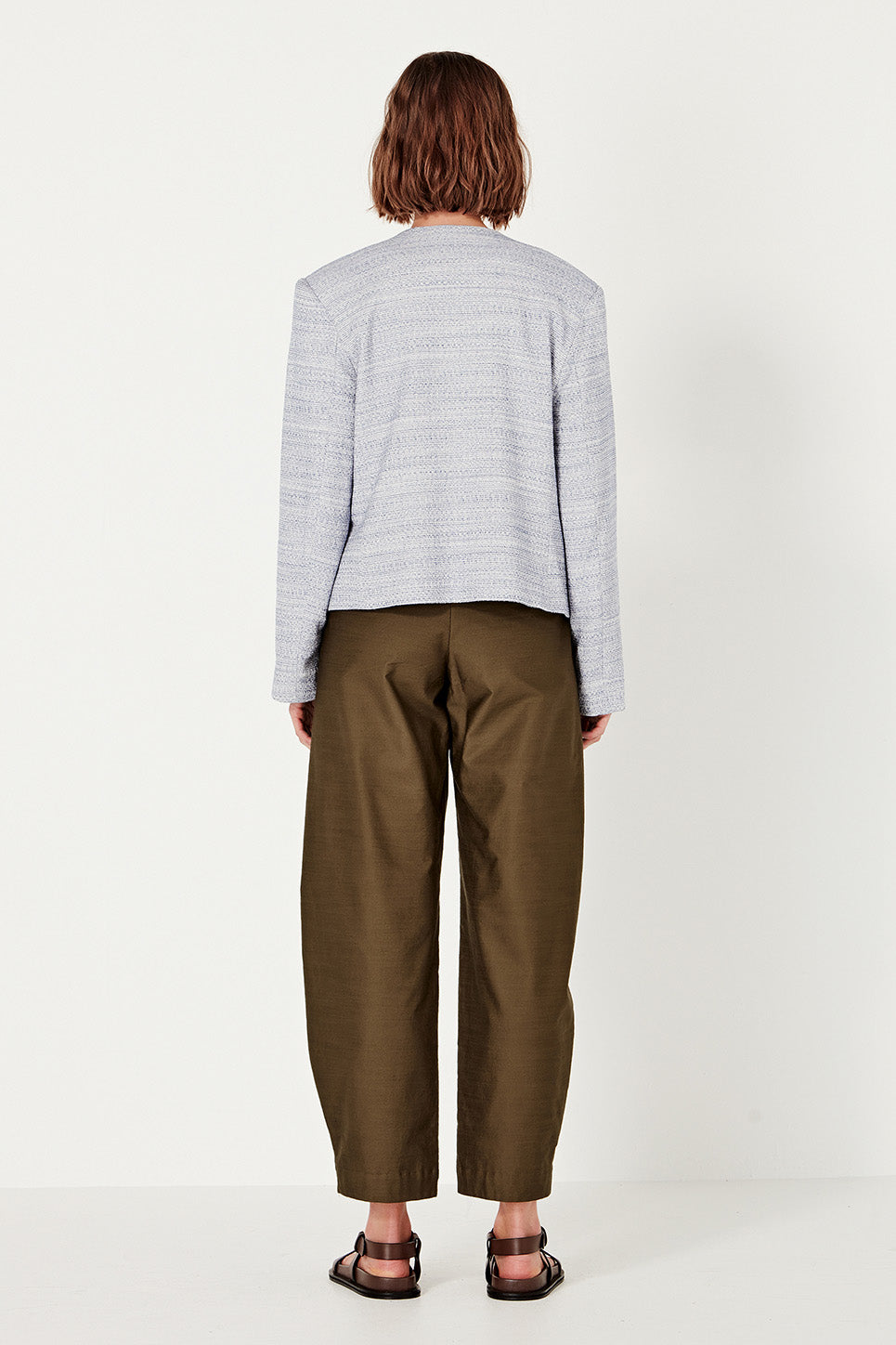 The Gabrielle Jacket in Chambray Blue