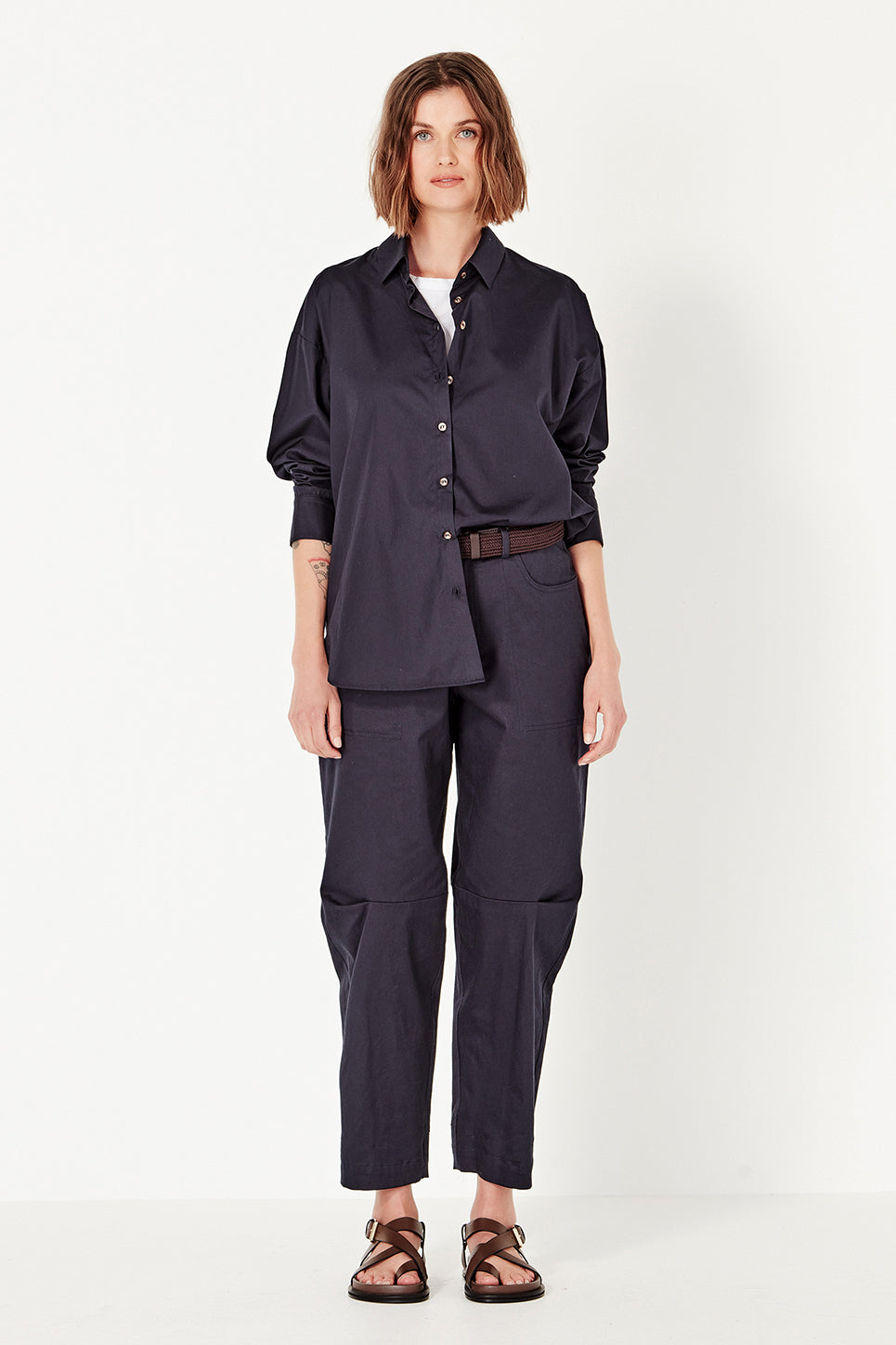 The Baildon Shirt in Navy