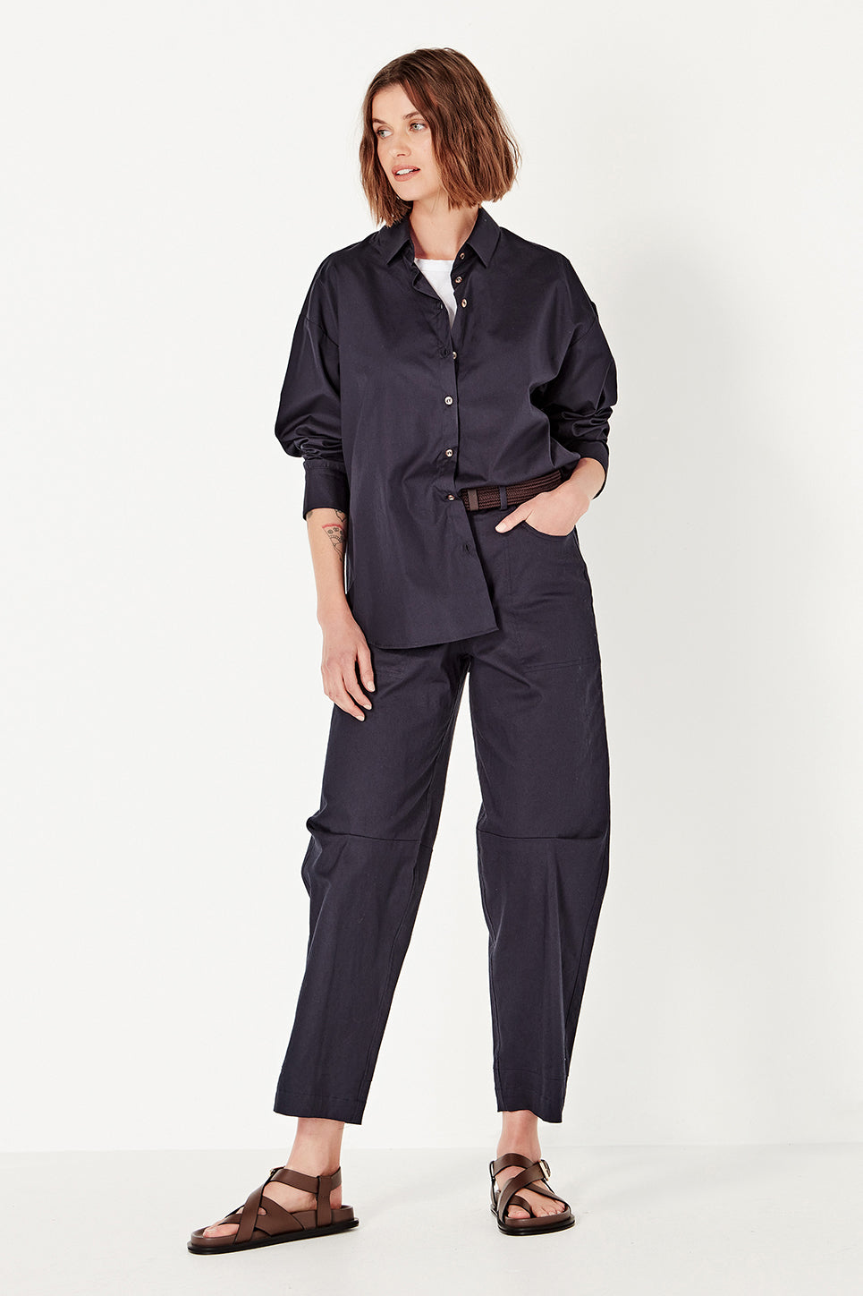 The Baildon Shirt in Navy