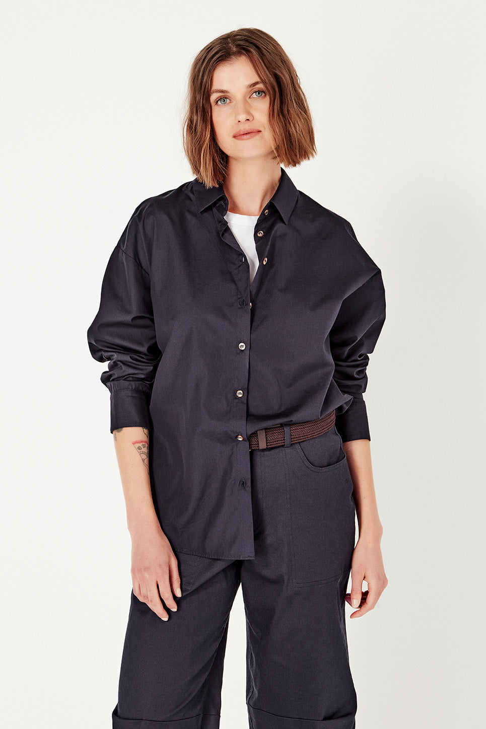 The Baildon Shirt in Navy