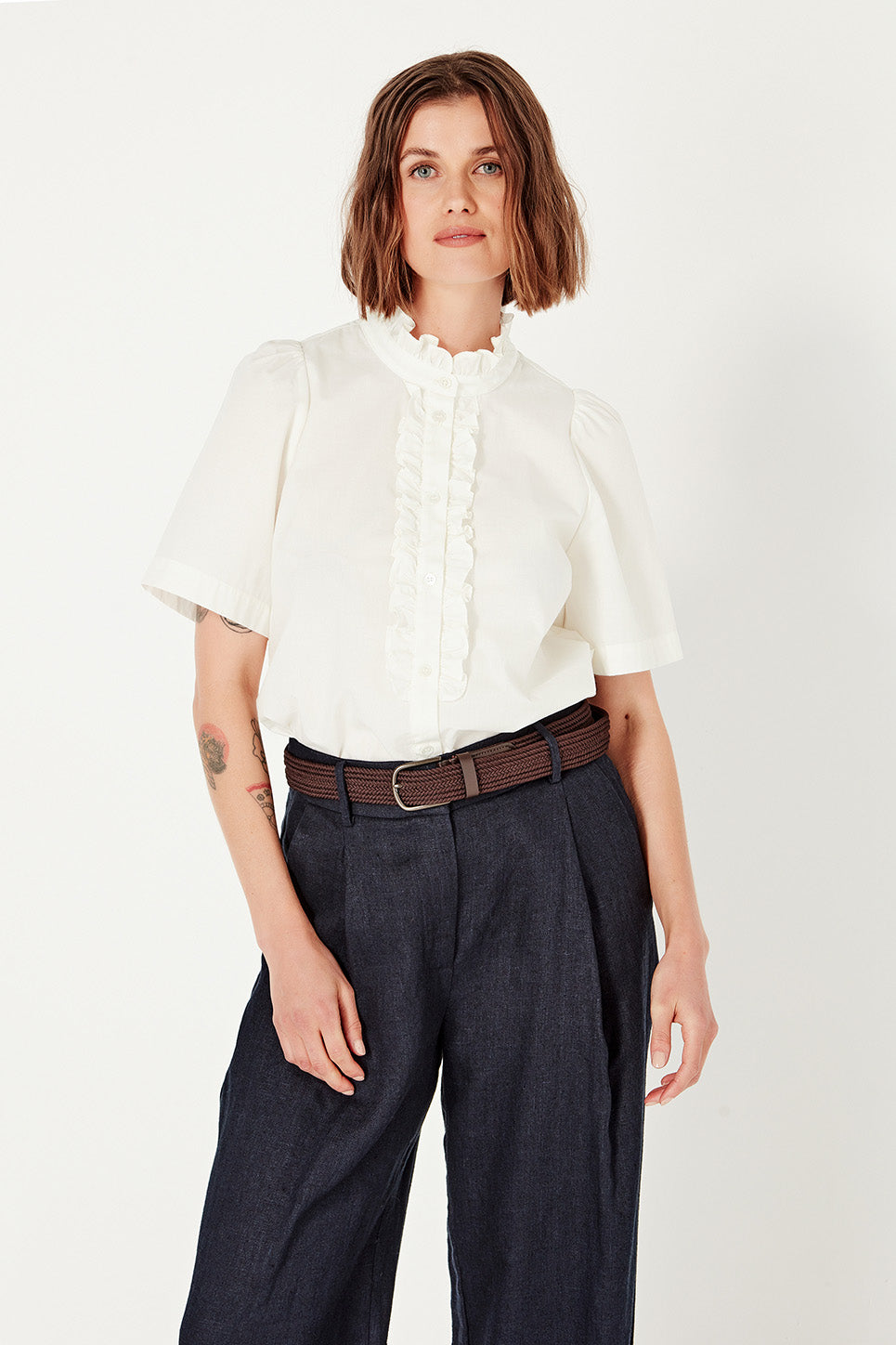 Ava Blouse in Tusk