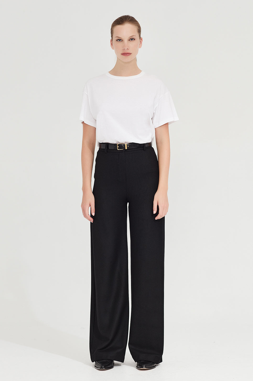 The Joplin Trouser in Black Wool