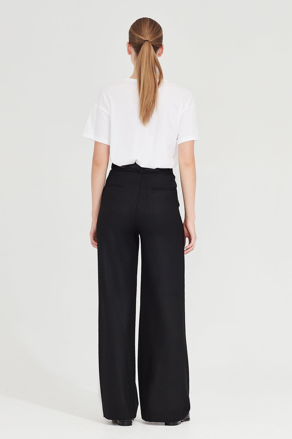 The Joplin Trouser in Black Wool