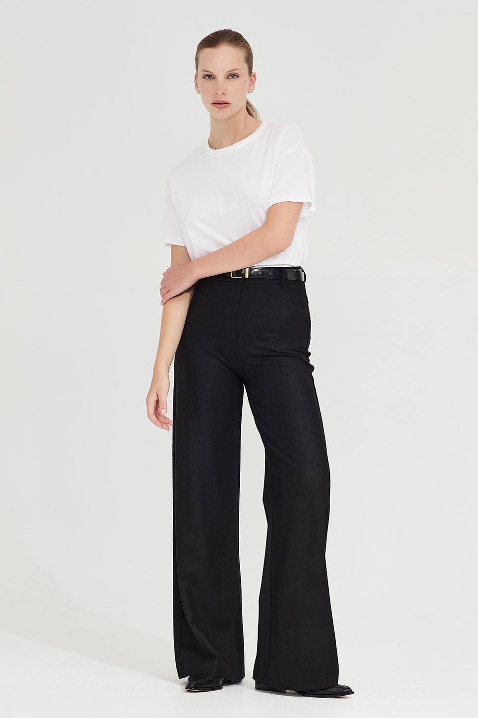 The Joplin Trouser in Black Wool
