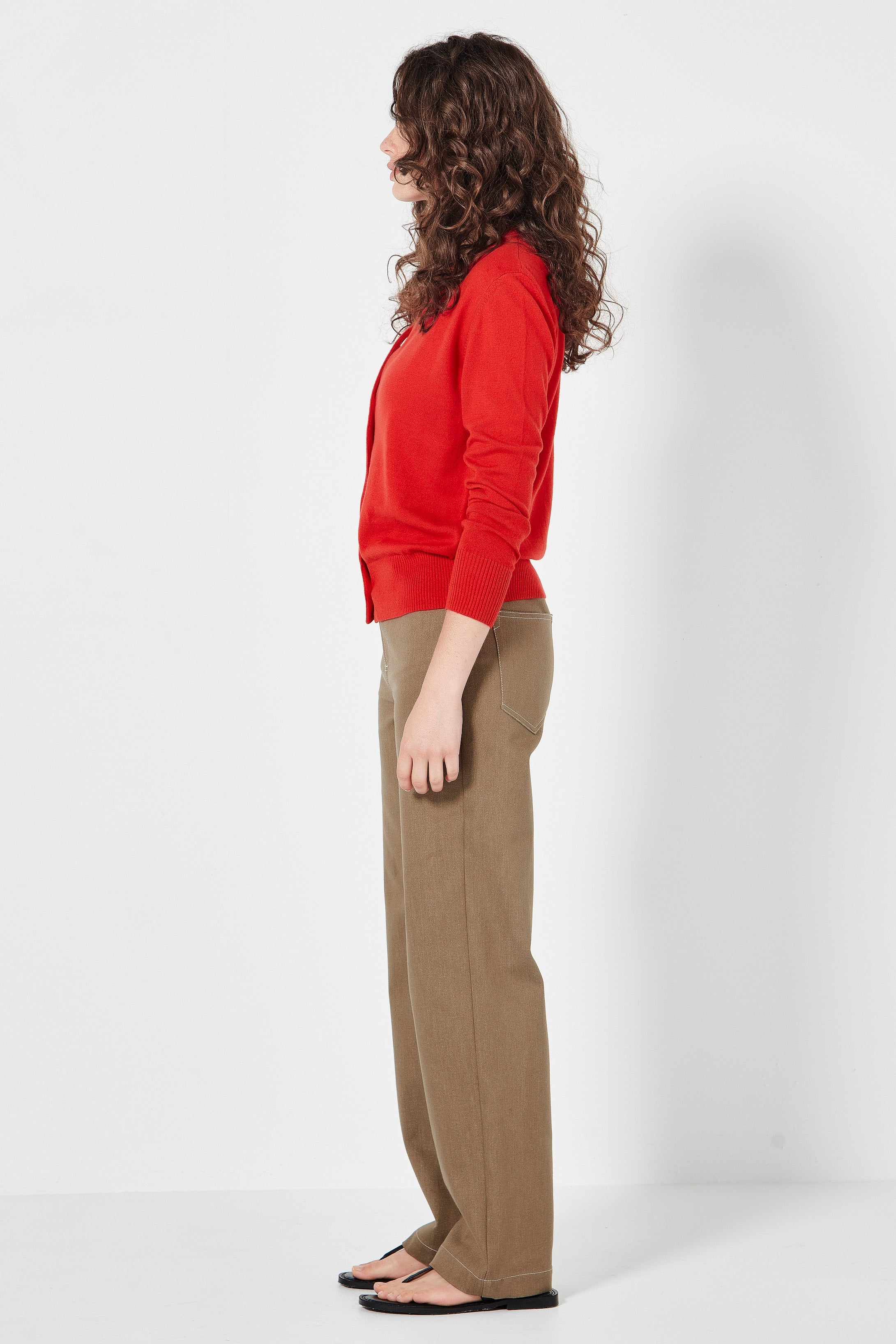 The Sienna Cardi in Poppy