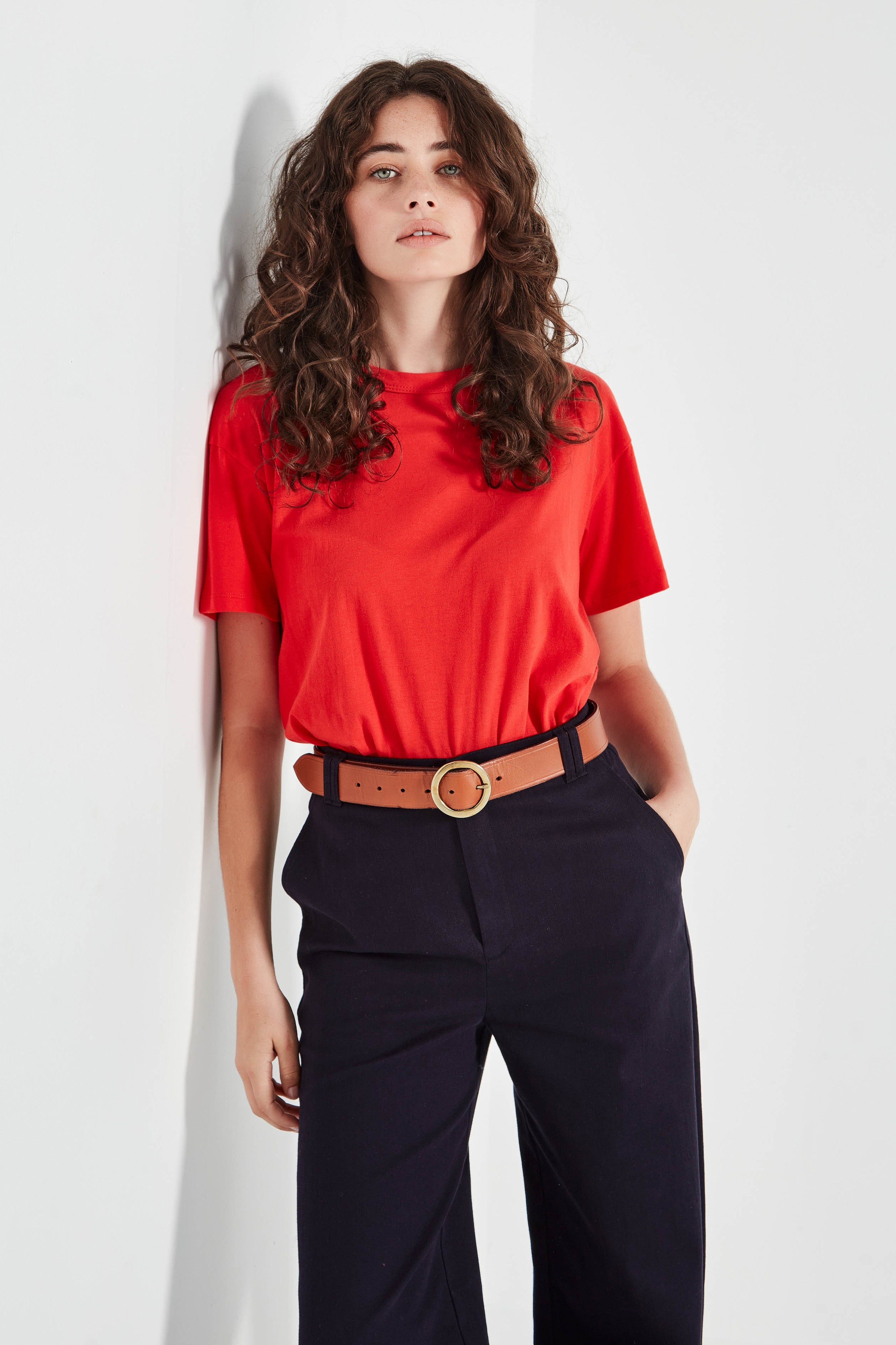 The Kingston Tee in Poppy