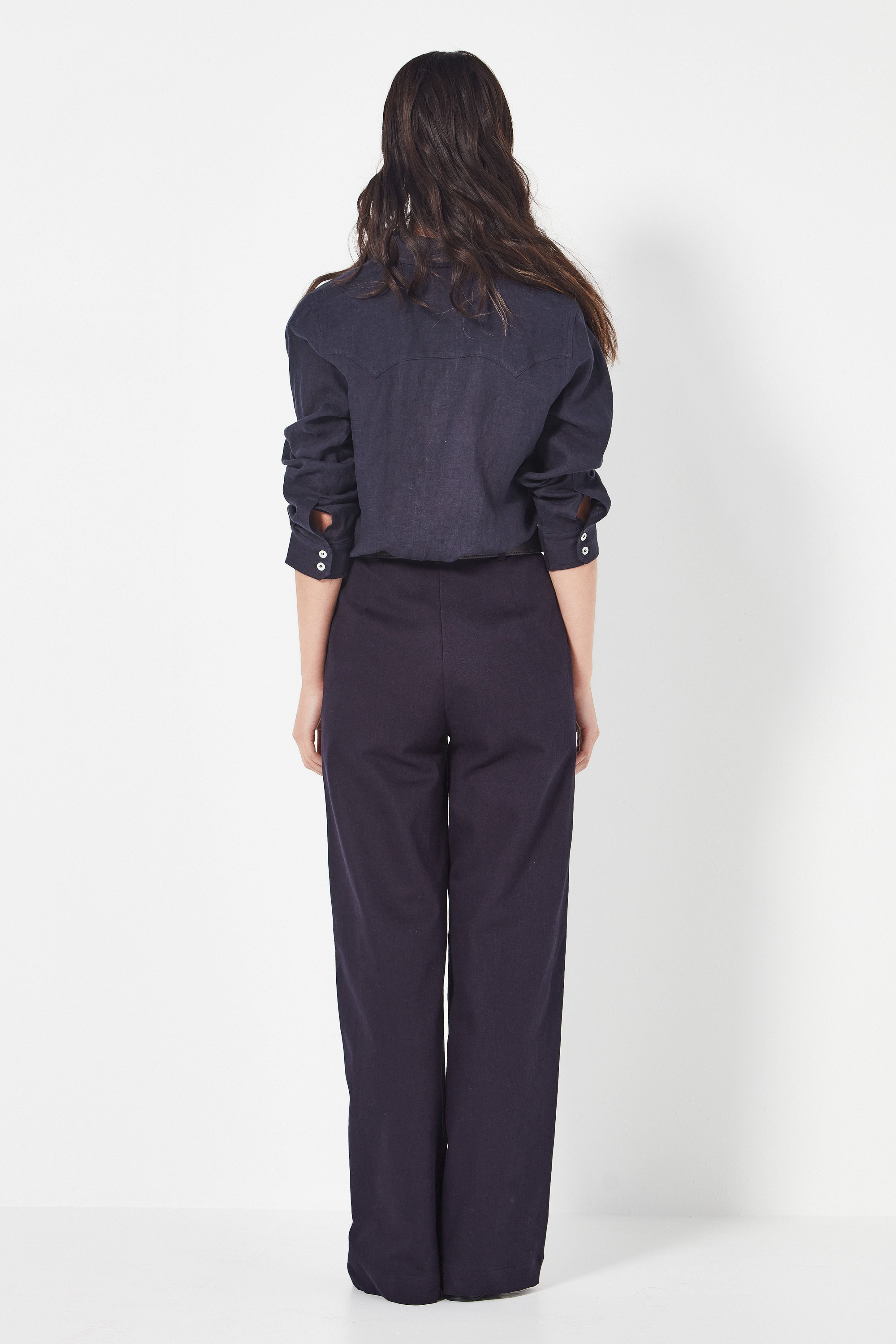 The Cardiff Trouser in French Navy