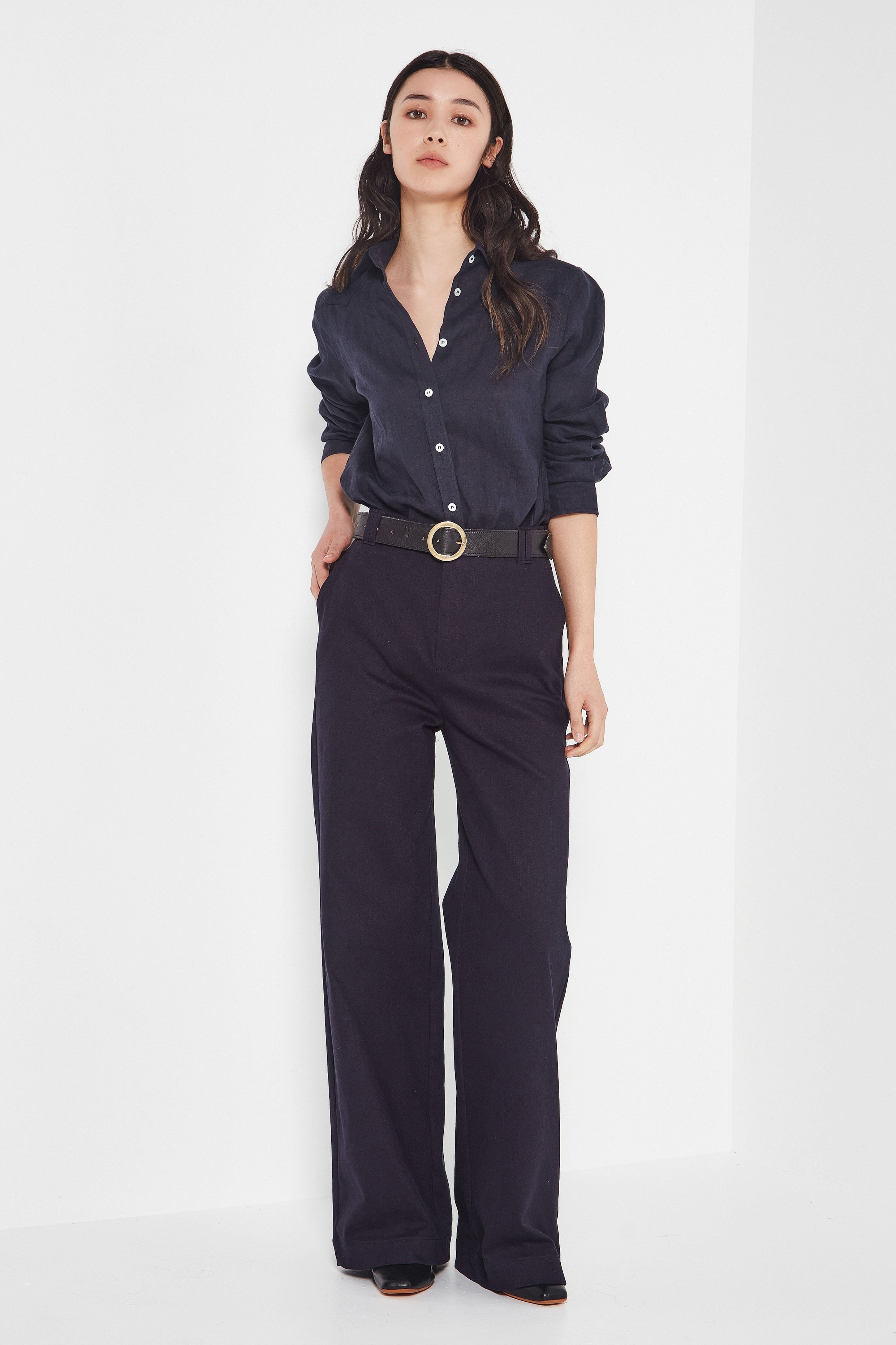 The Cardiff Trouser in French Navy