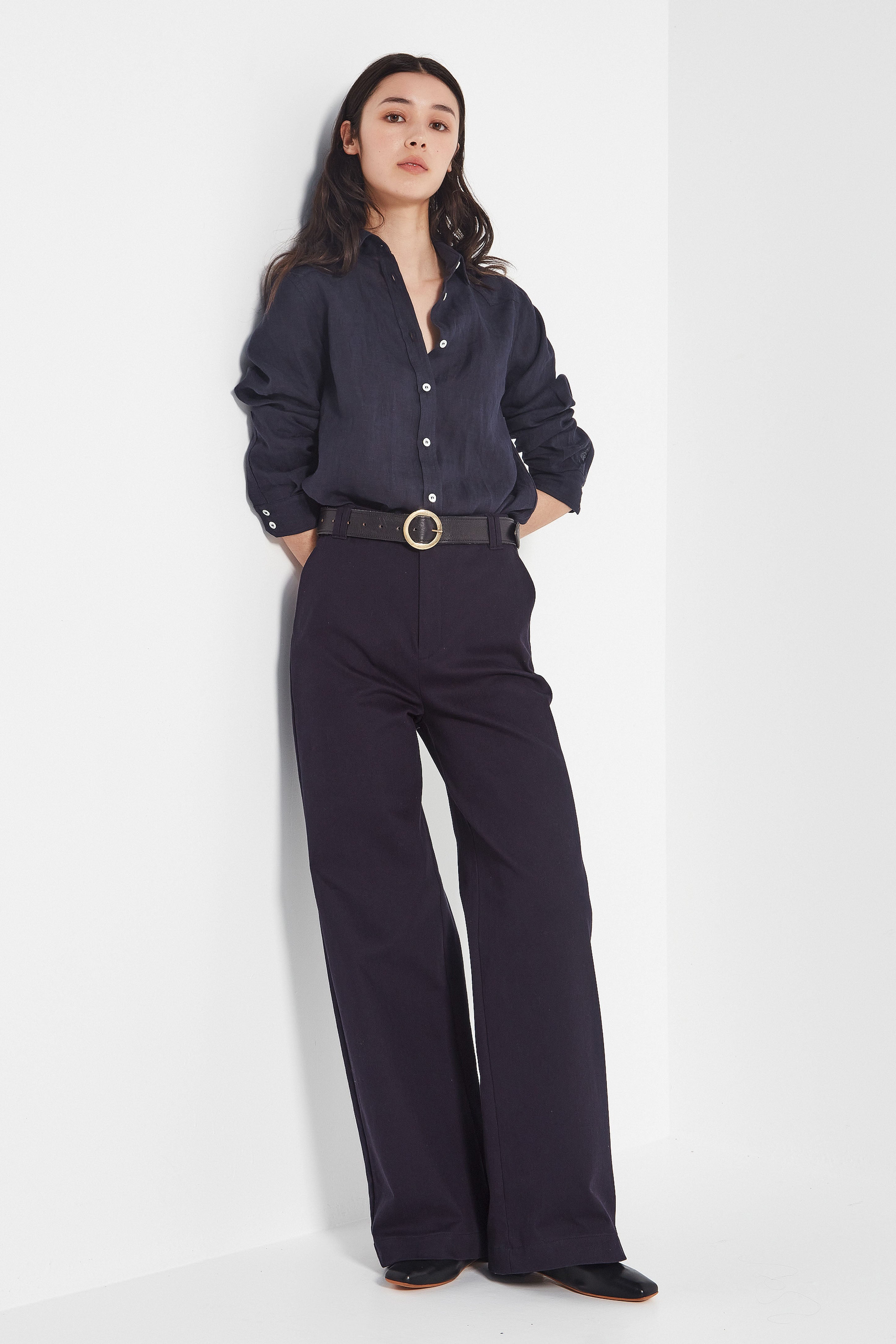 The Cardiff Trouser in French Navy