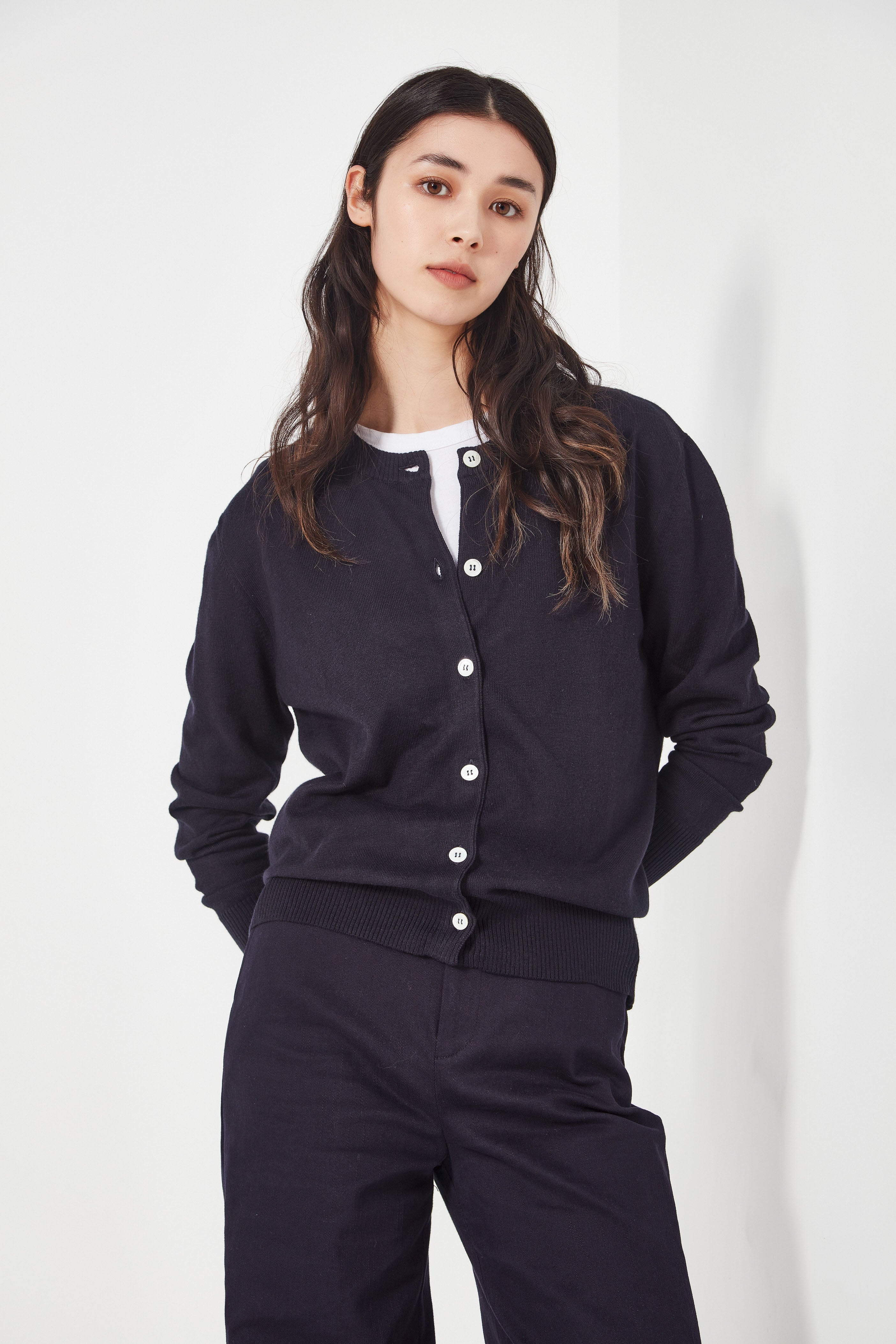 The Sienna Cardi in French Navy