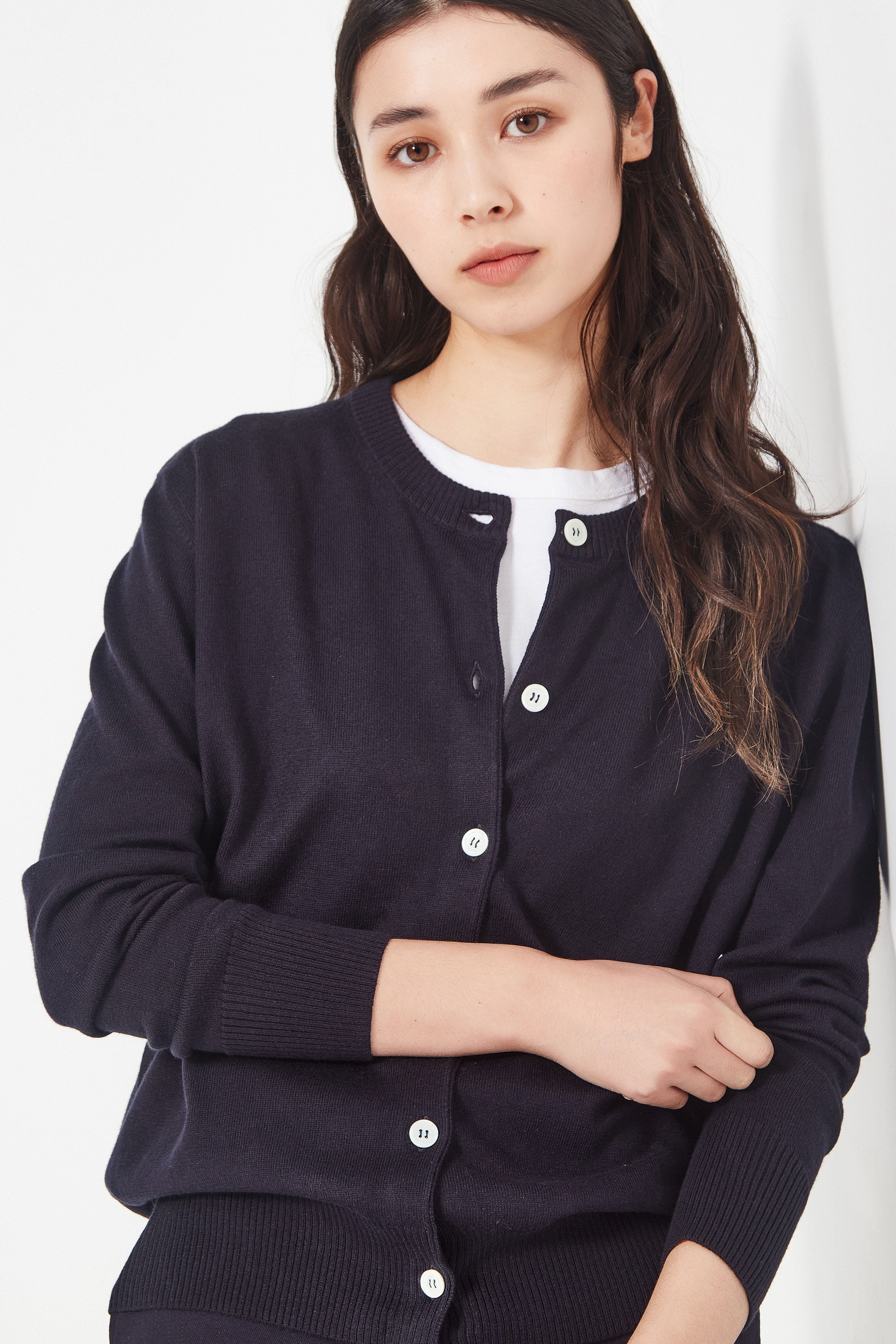 The Sienna Cardi in French Navy