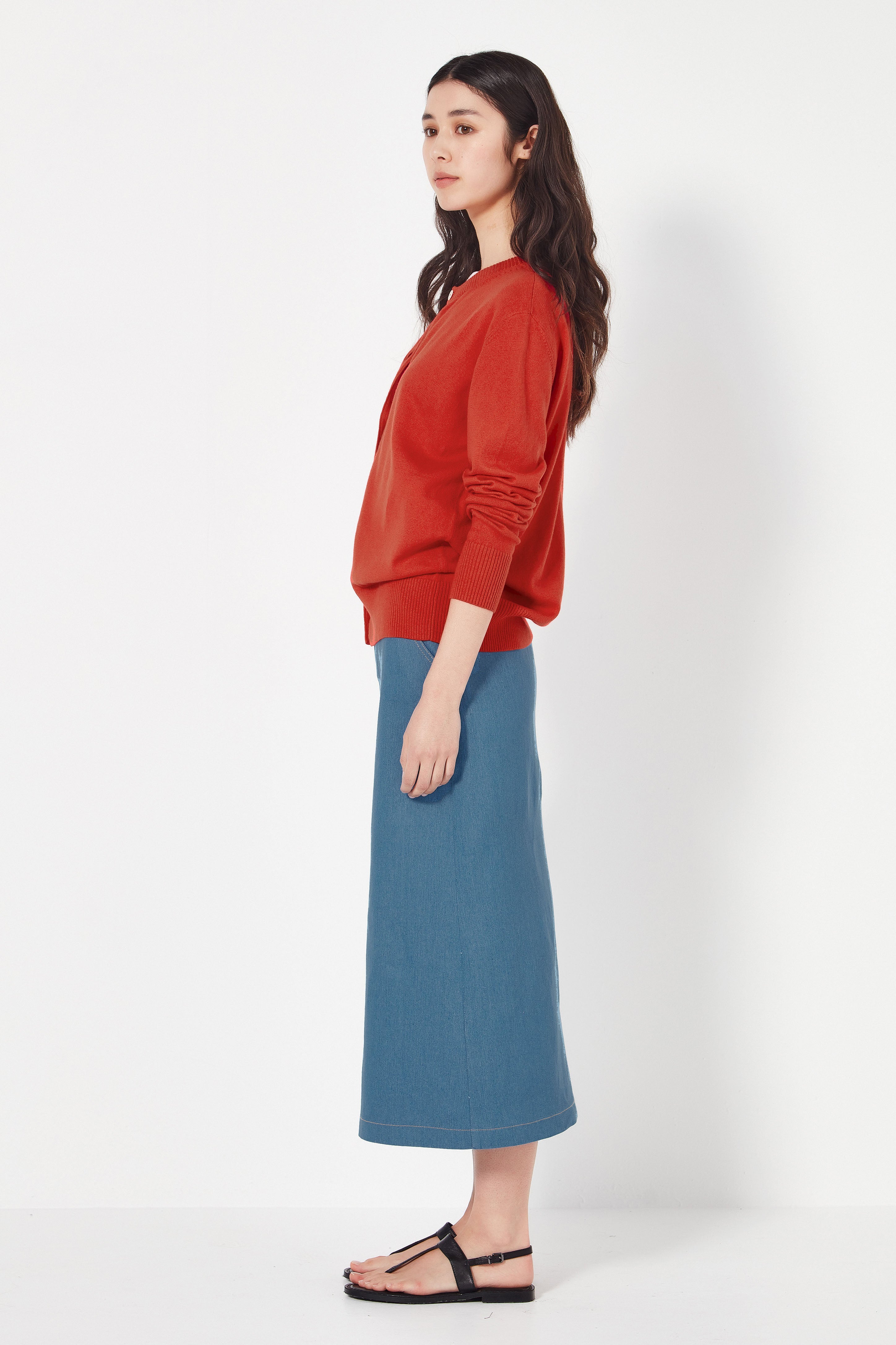 The Sienna Cardi in Poppy