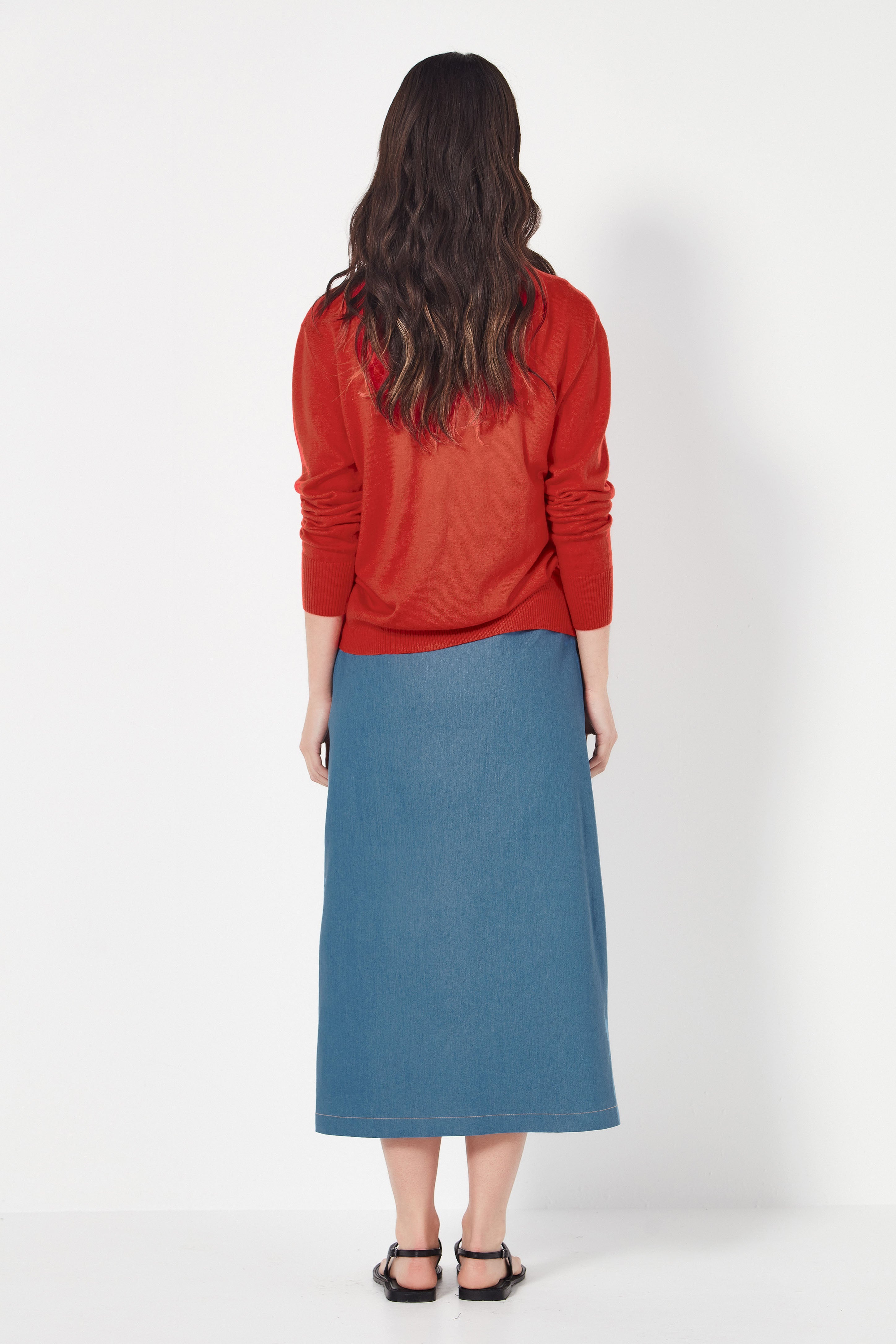 The Sienna Cardi in Poppy