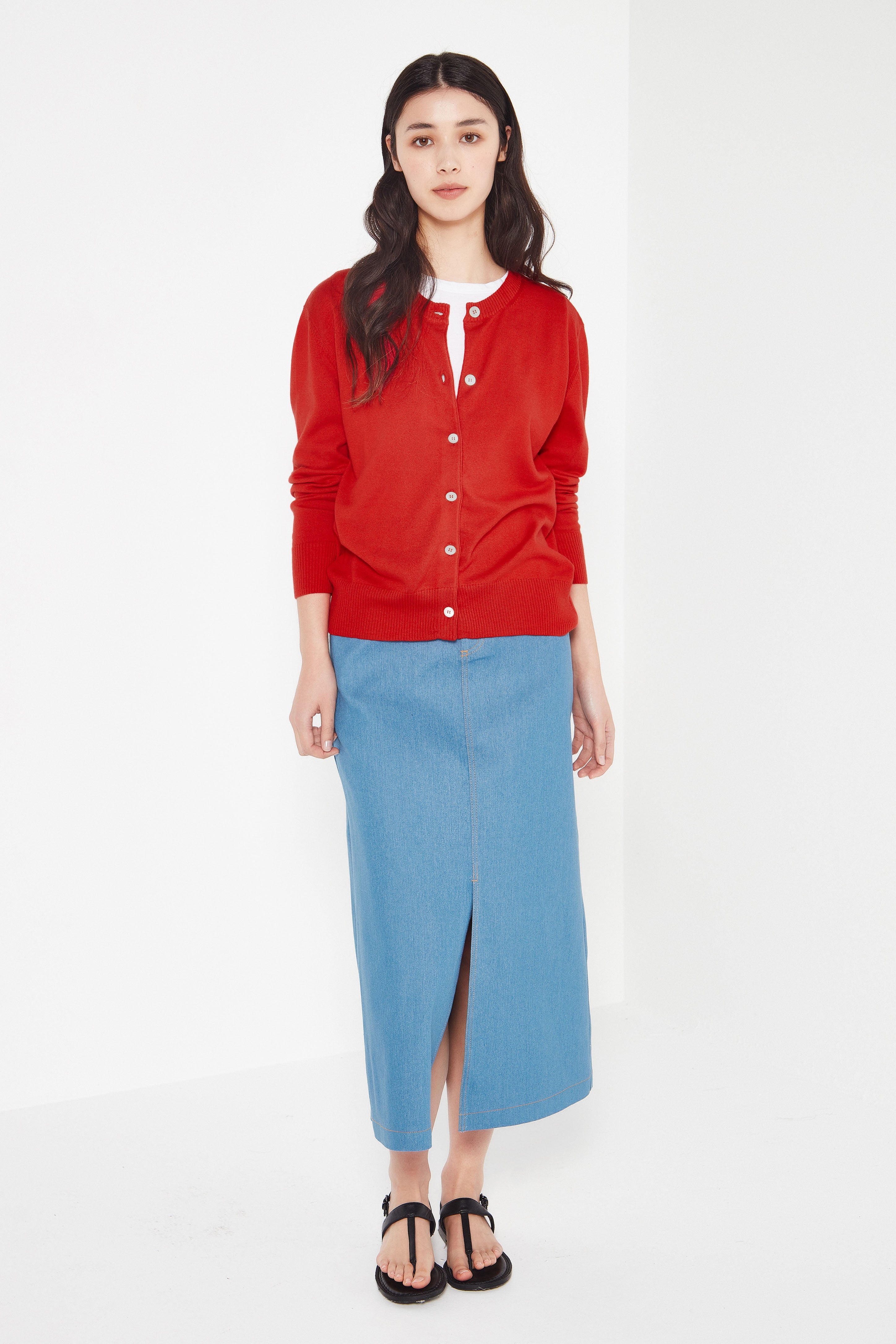 The Sienna Cardi in Poppy