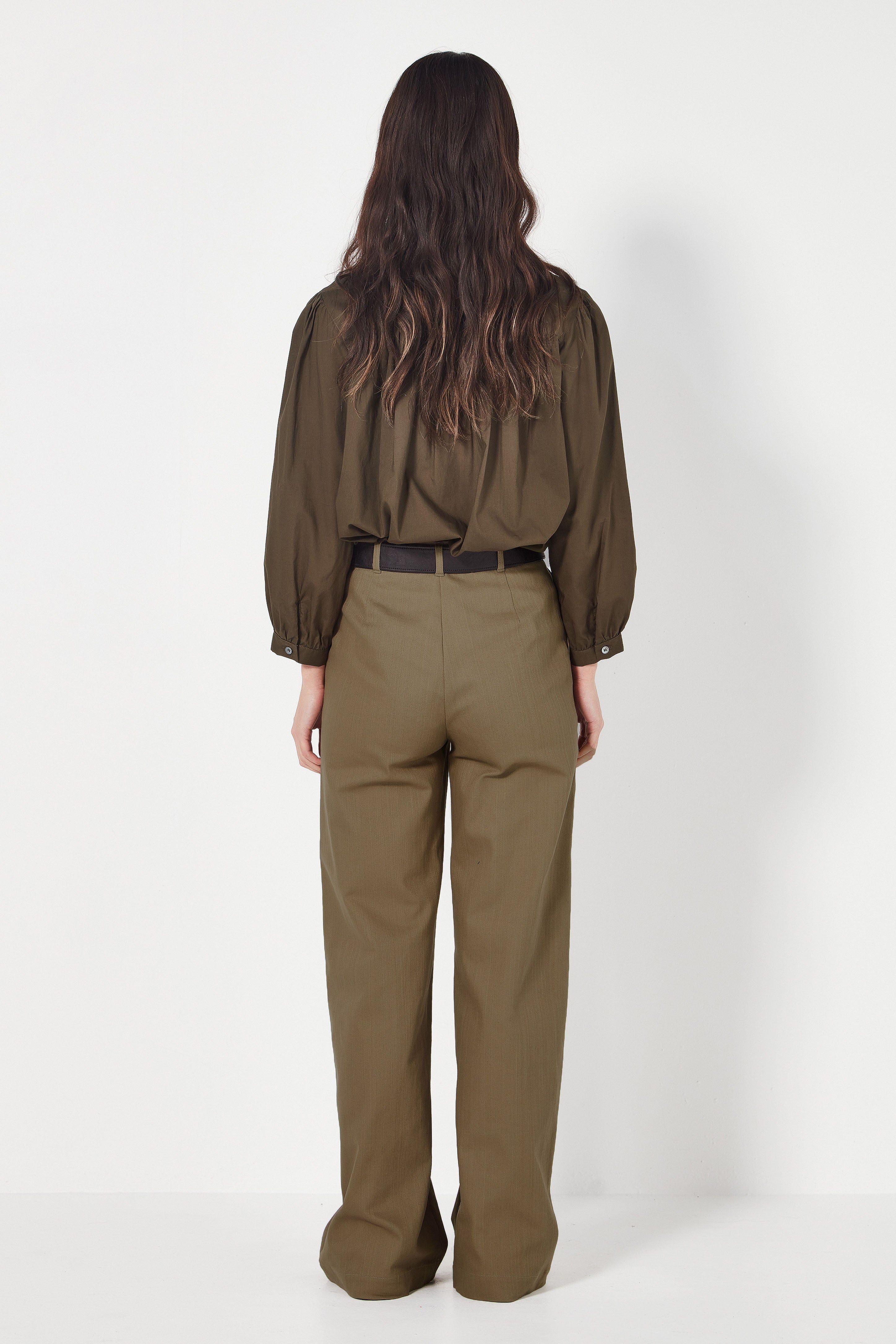 The Miller Blouse in Forest