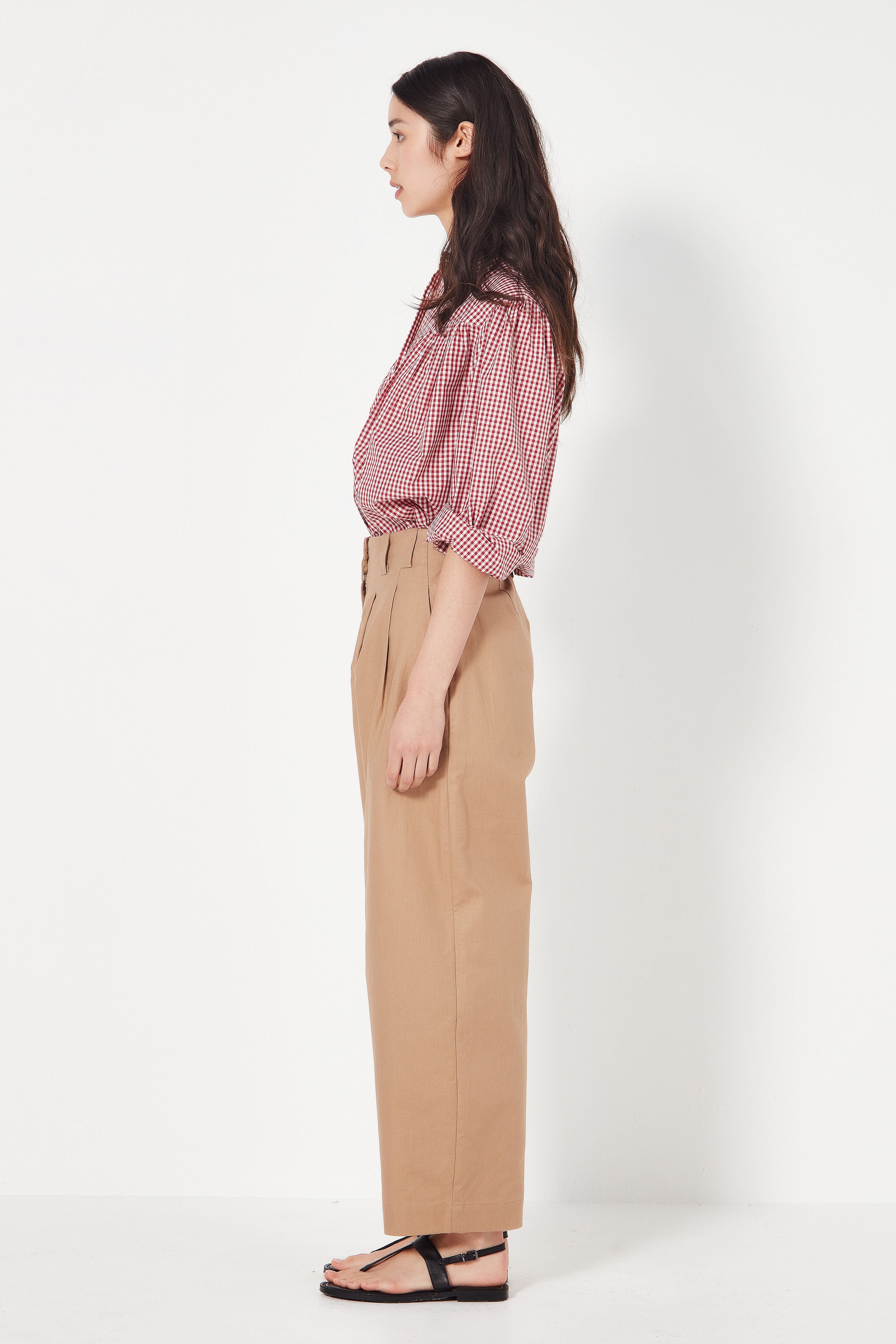 The Palermo Trouser in Almond