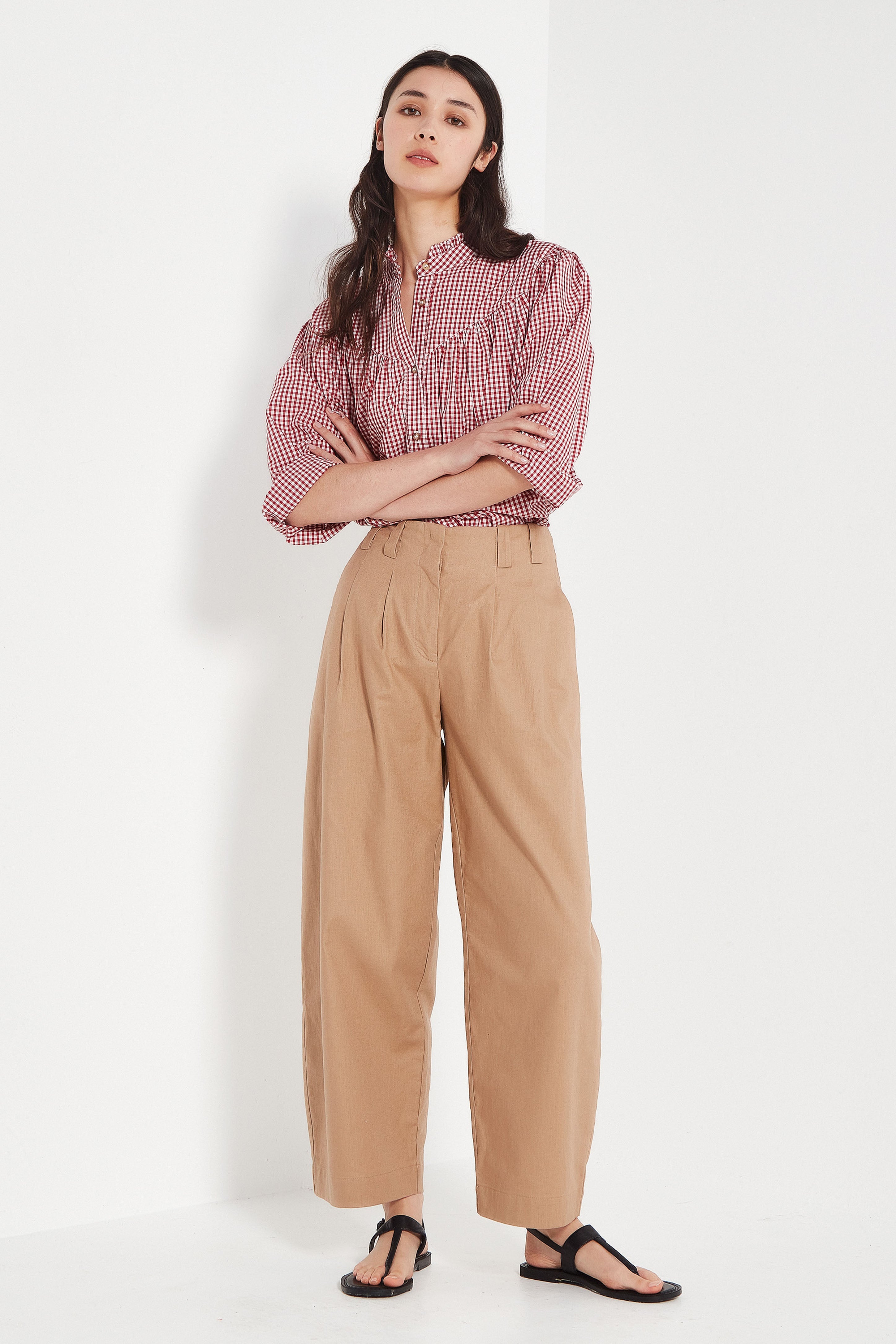 The Palermo Trouser in Almond