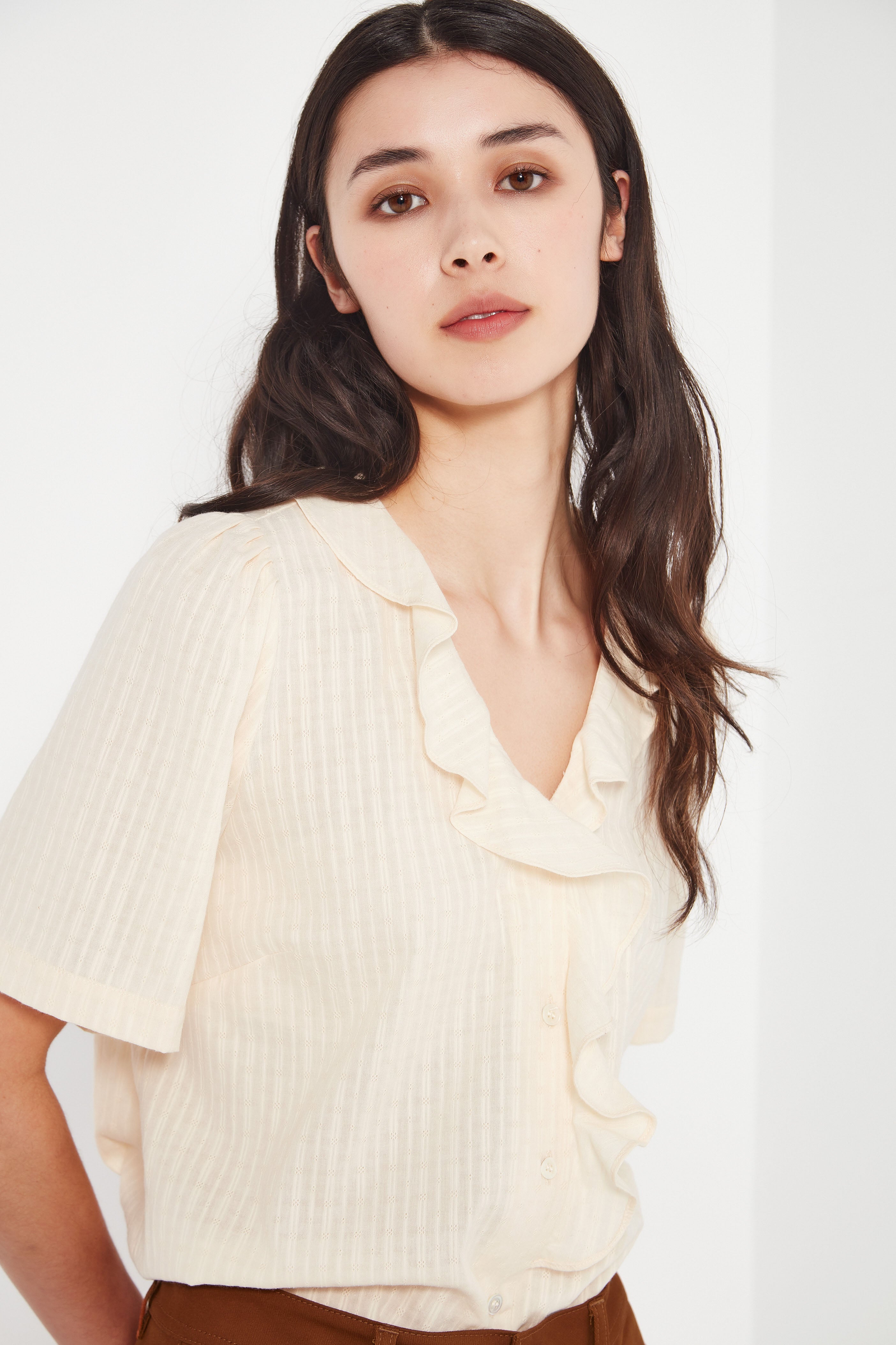 The Freya Blouse in Vintage Cream