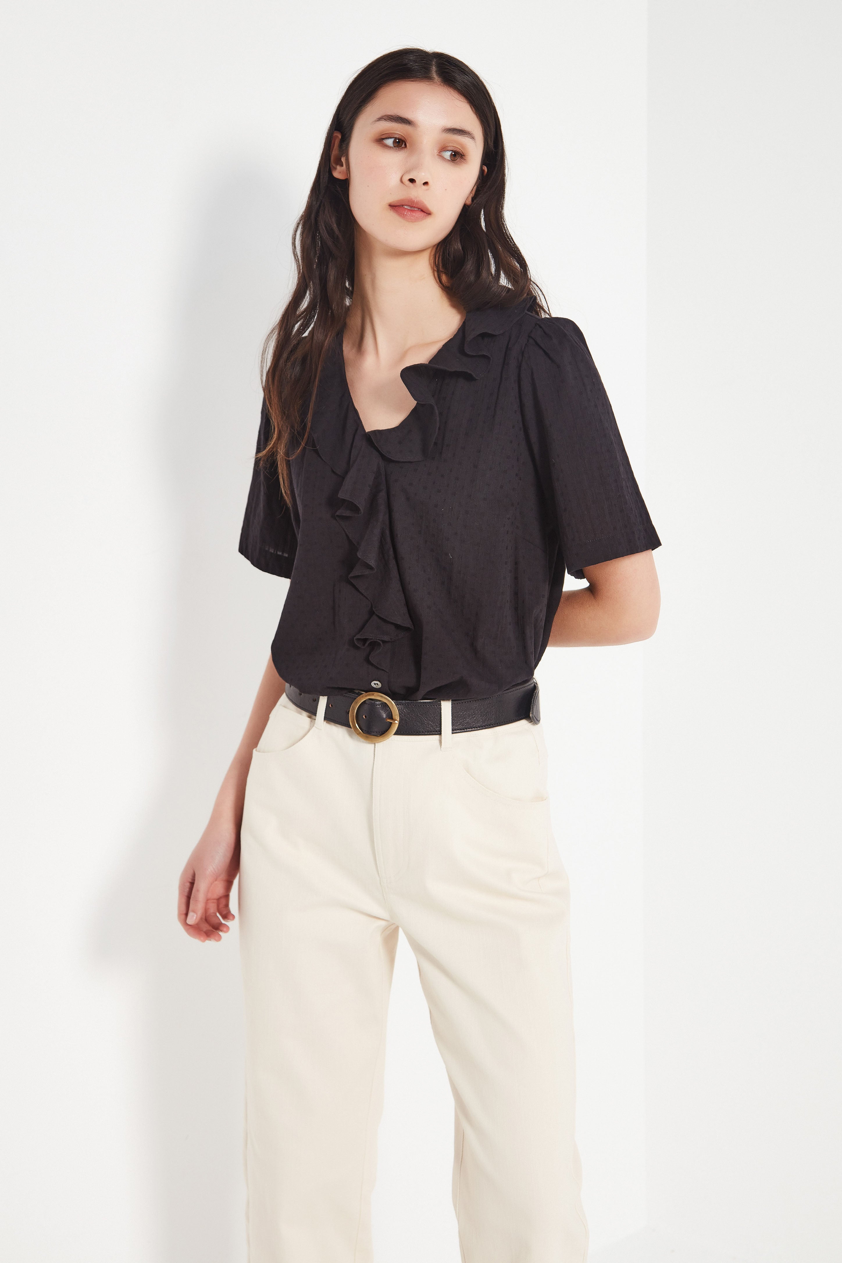 The Freya Blouse in Black