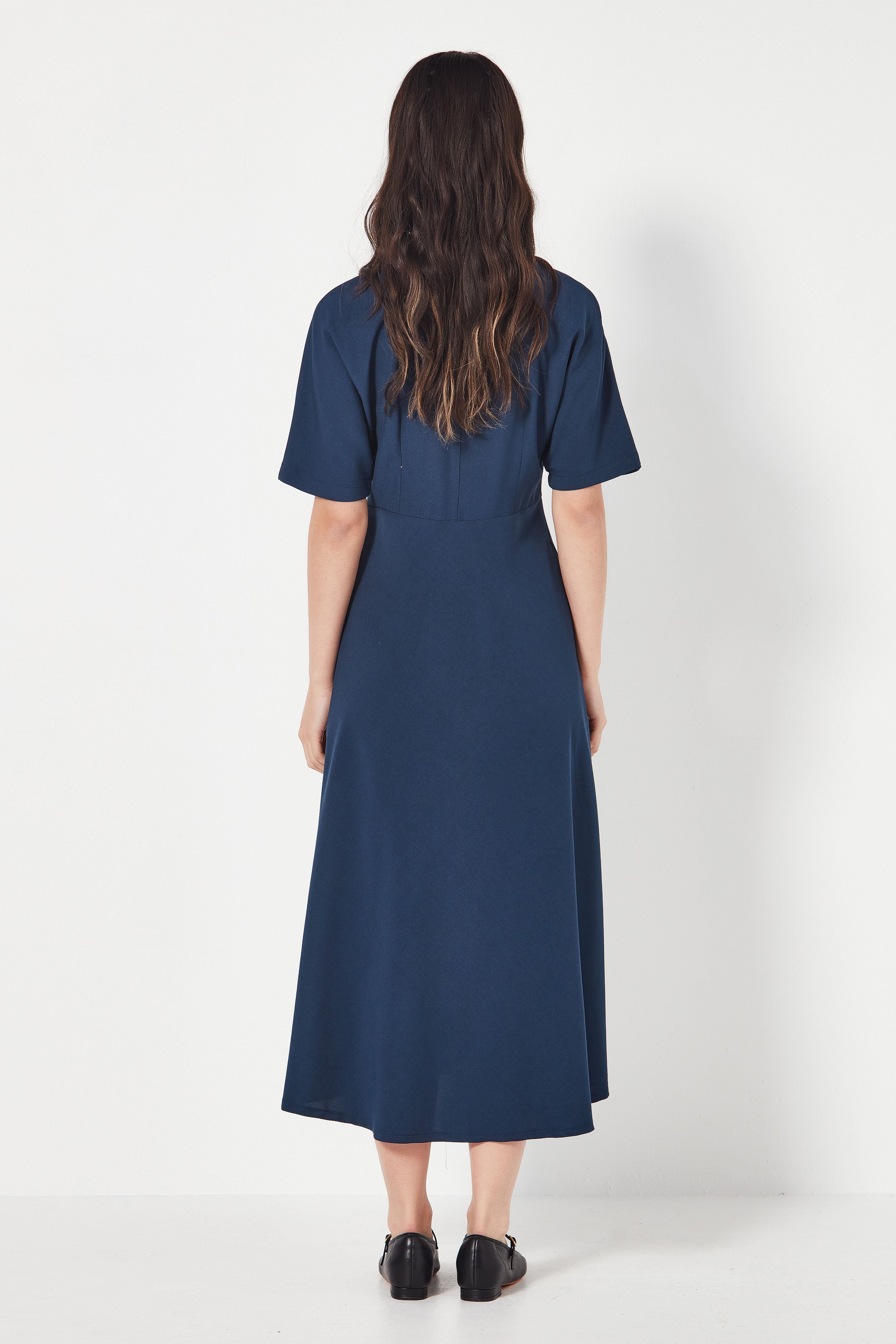 The Monaco Dress in Airforce Blue