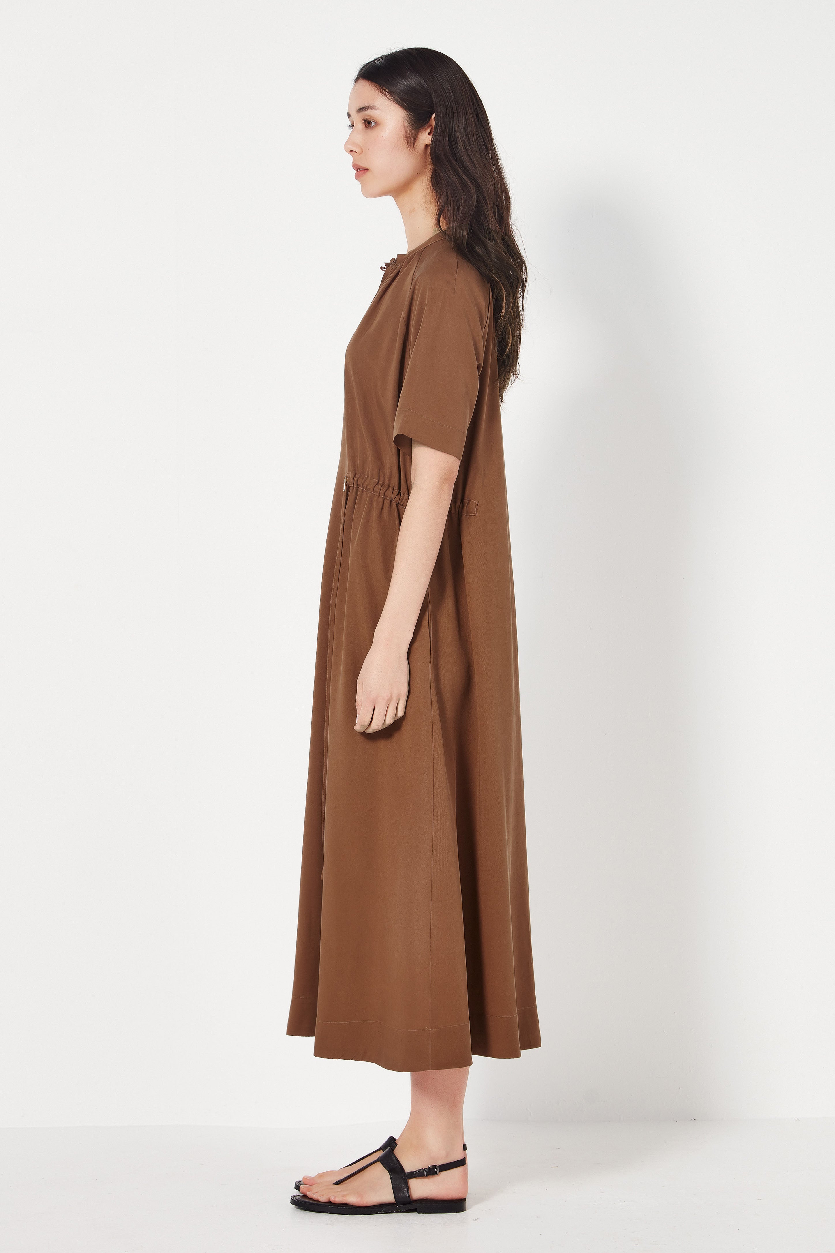 The Nixon Dress in Sepia