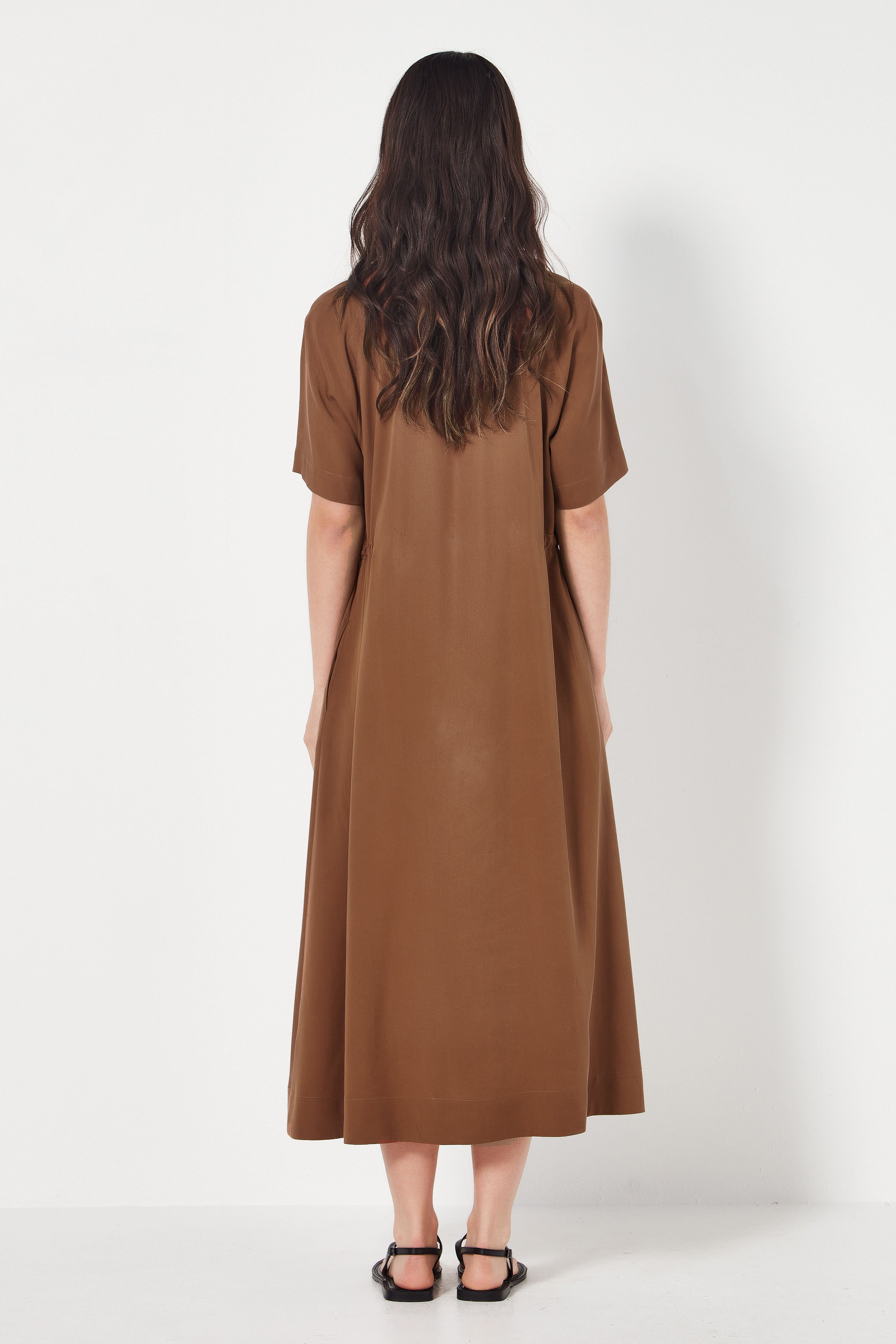 The Nixon Dress in Sepia