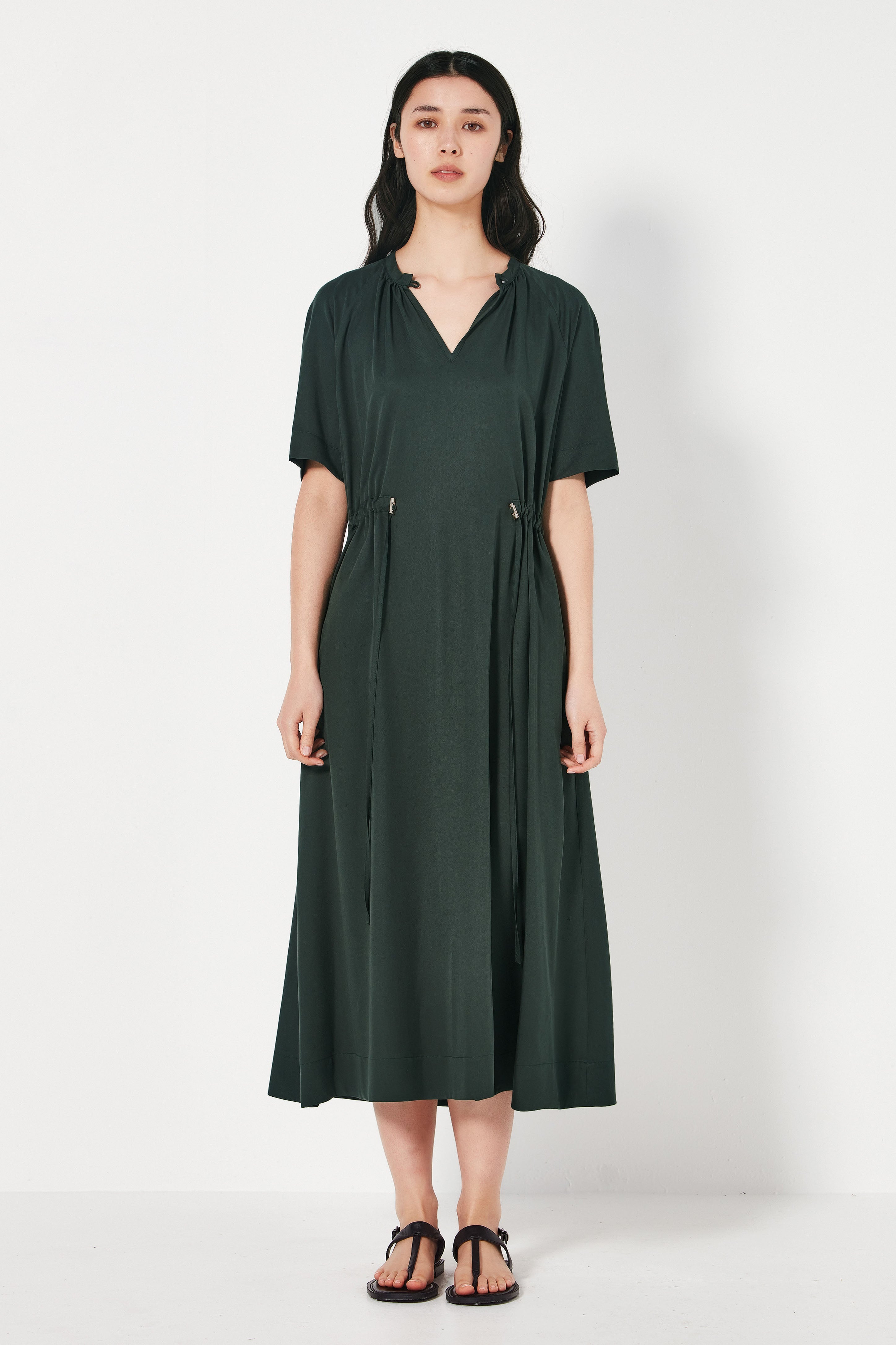 The Nixon Dress in Emerald