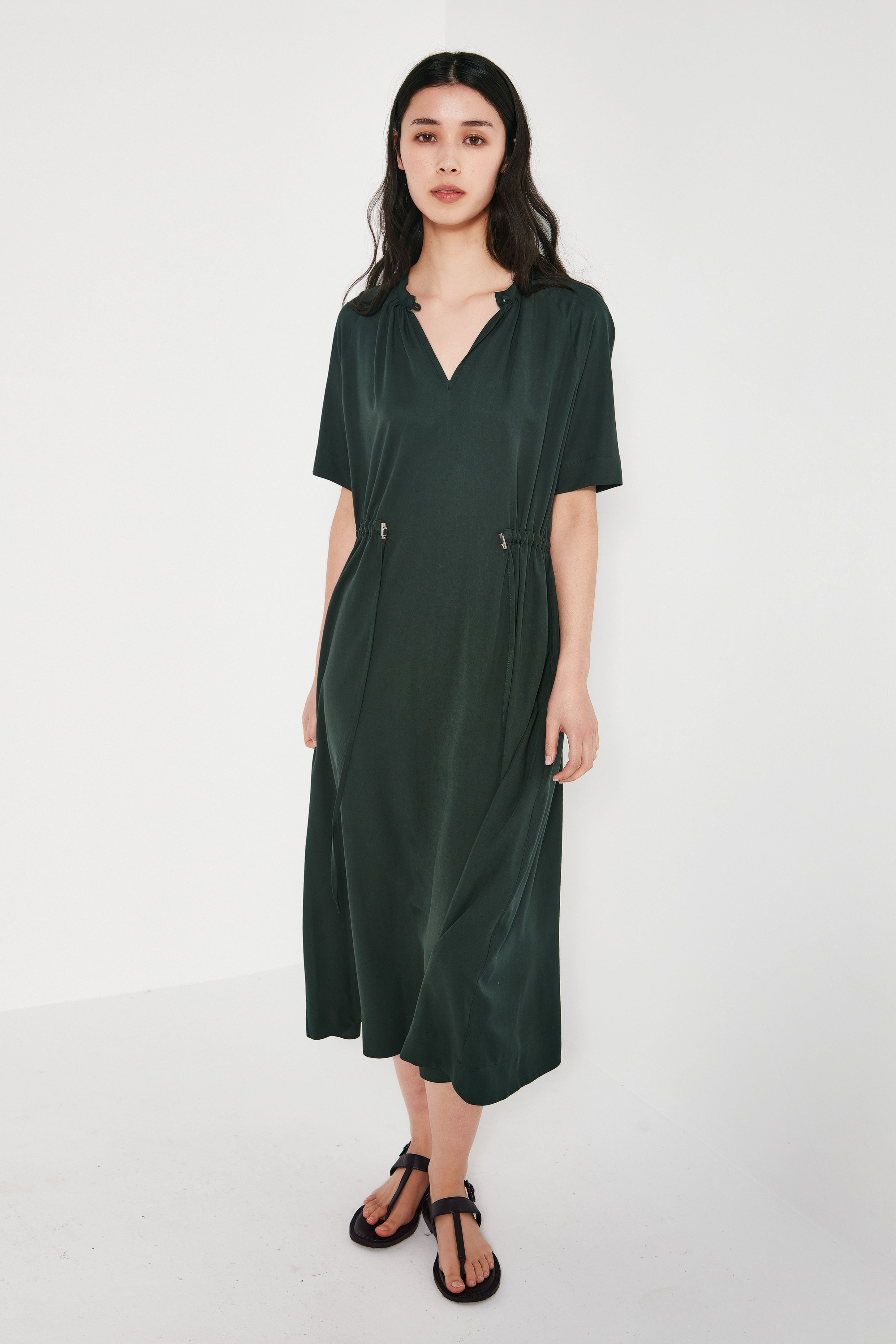 The Nixon Dress in Emerald