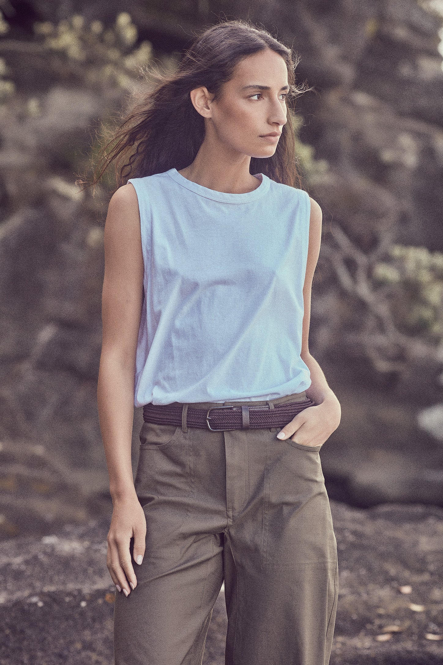 The Como Tank in White