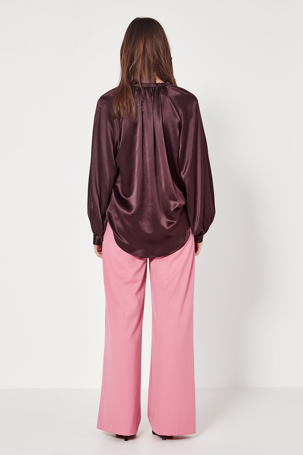 The Matisse Blouse in Bordeaux